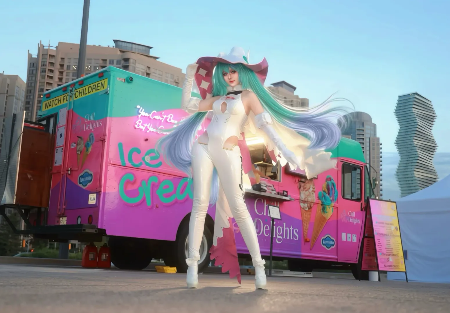 【初音未來cos】賽車初音2024同人產糧節，賽場上的風暴中心 - 第 4 張