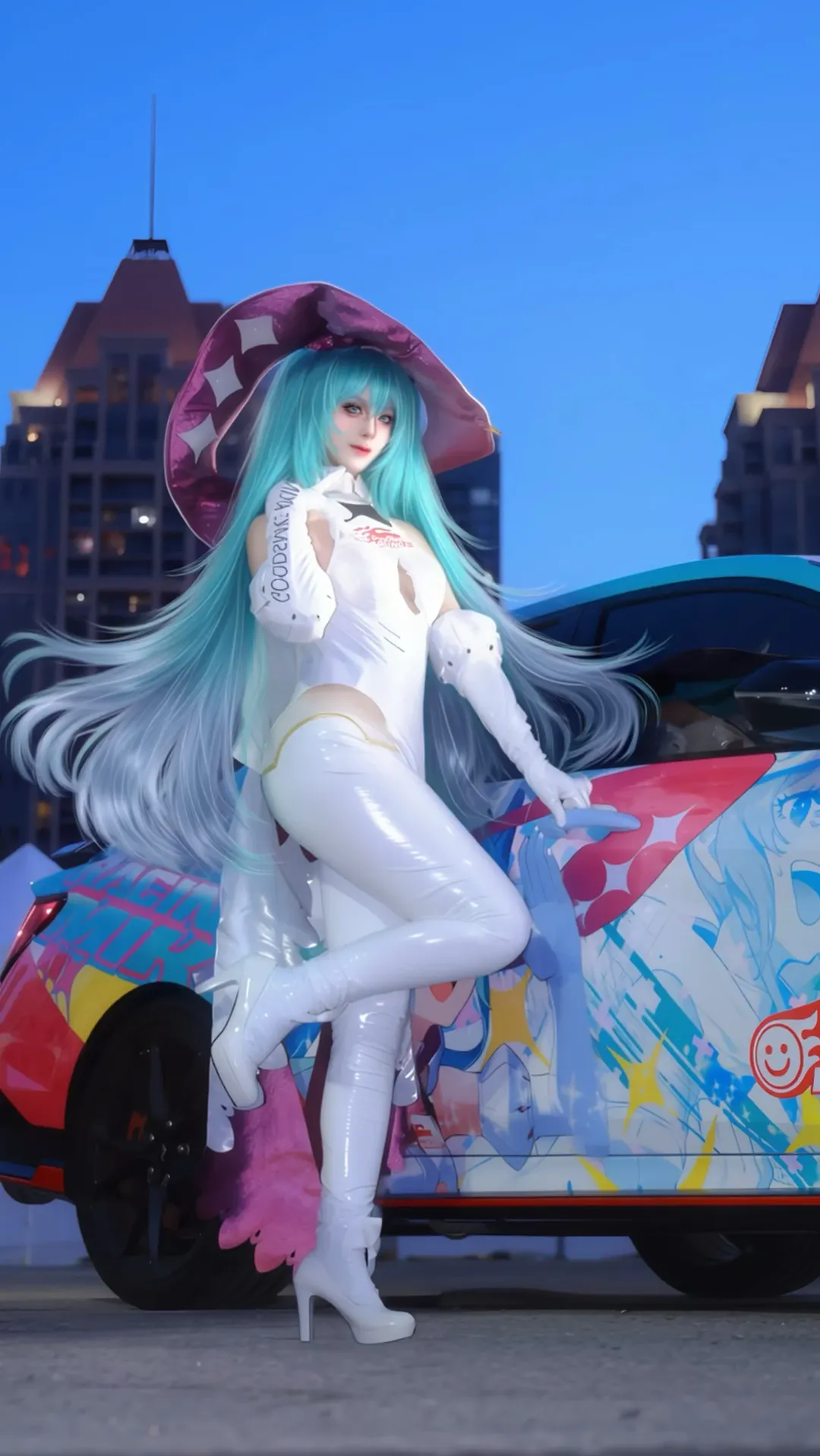 【初音未來cos】賽車初音2024，夏夜痛車前的疾馳記錄 - 第 3 張