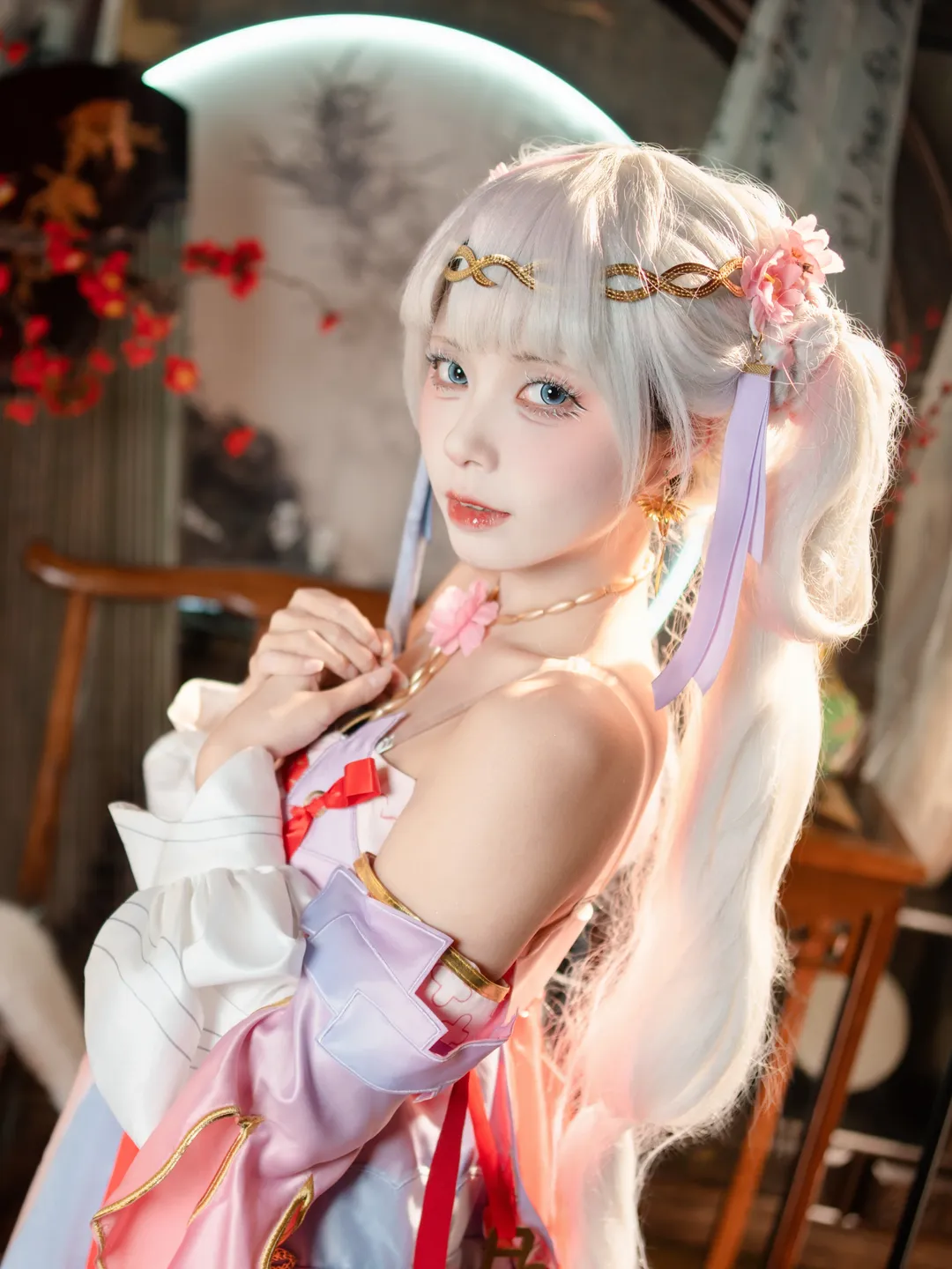 【今汐cos】鸣潮的桃夭灼灼，东方韵味分享 - 第 3 张