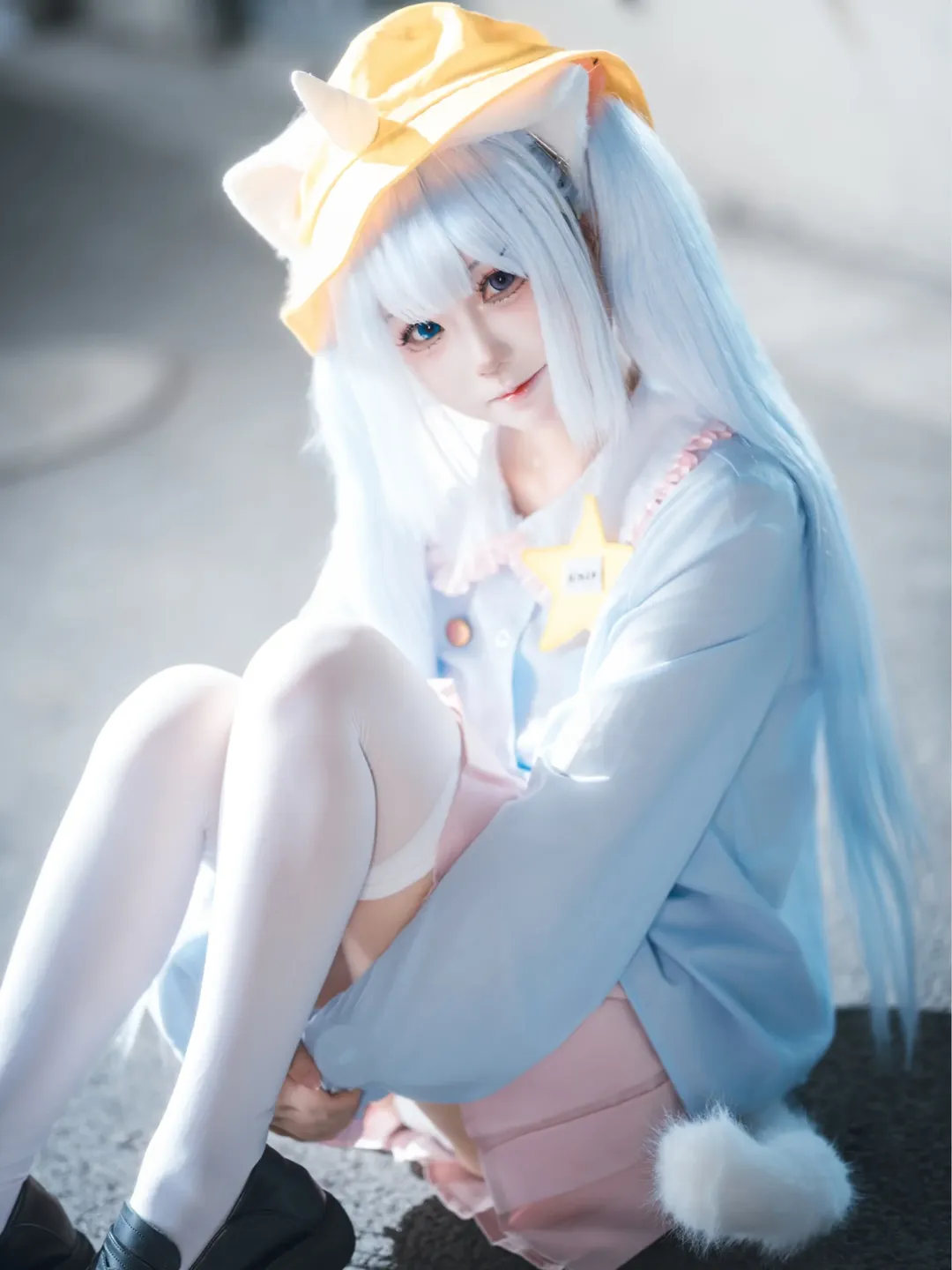 【釘宮妮妮cos】vtuber的輕盈藍白雙馬尾還原 - 第 1 張