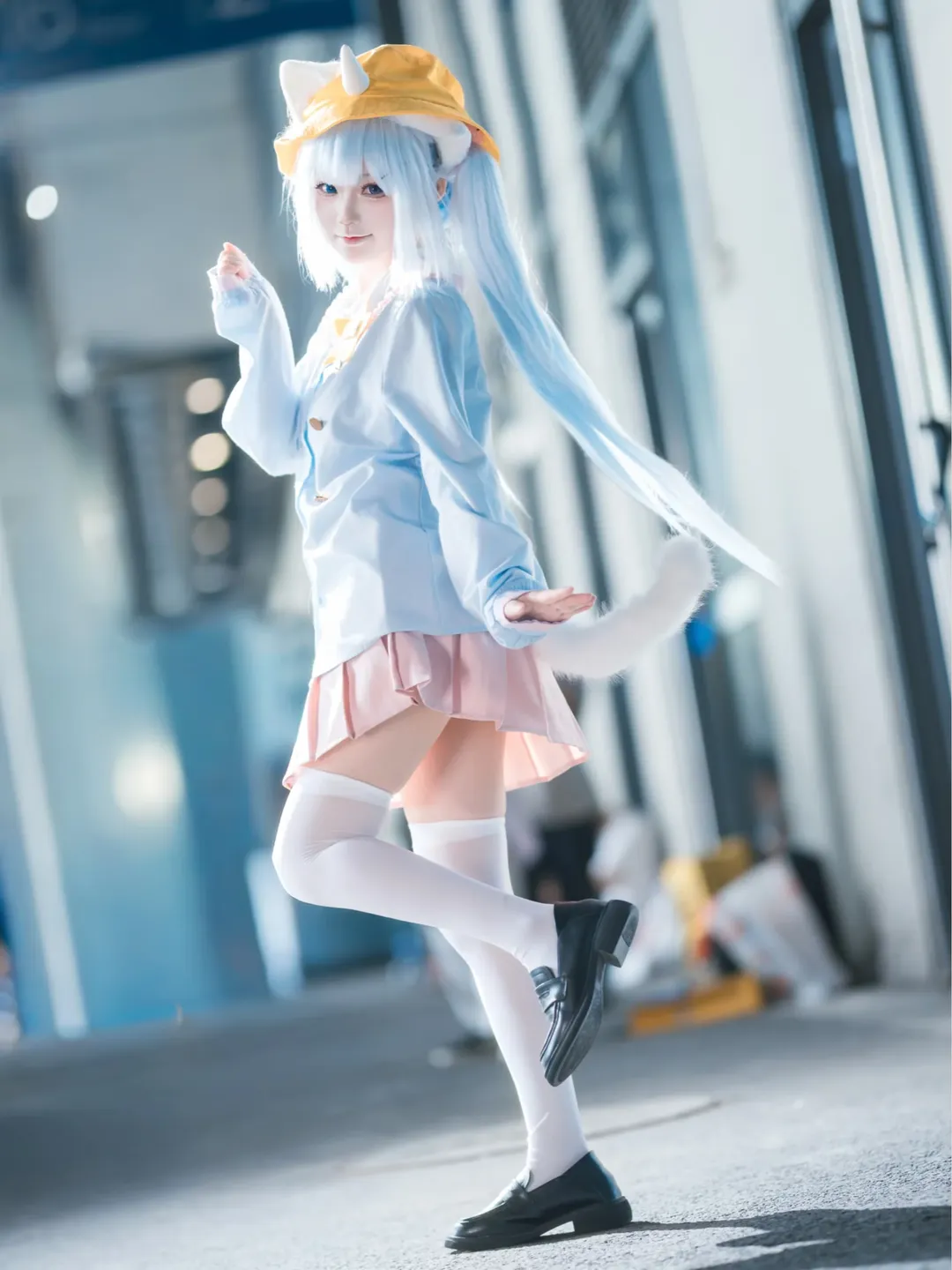 【釘宮妮妮cos】vtuber的輕盈藍白雙馬尾還原 - 第 4 張