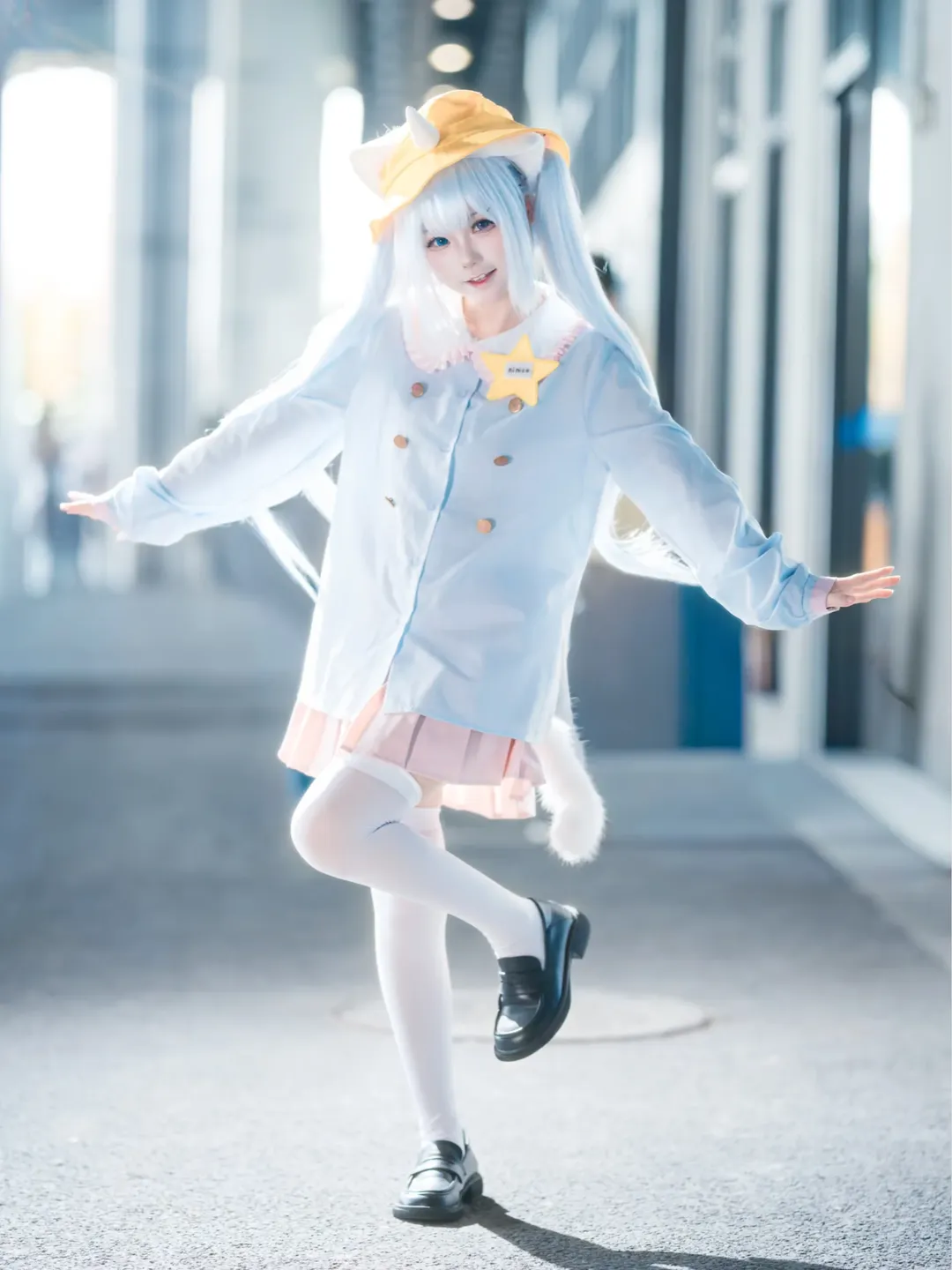 【釘宮妮妮cos】vtuber的輕盈藍白雙馬尾還原 - 第 5 張