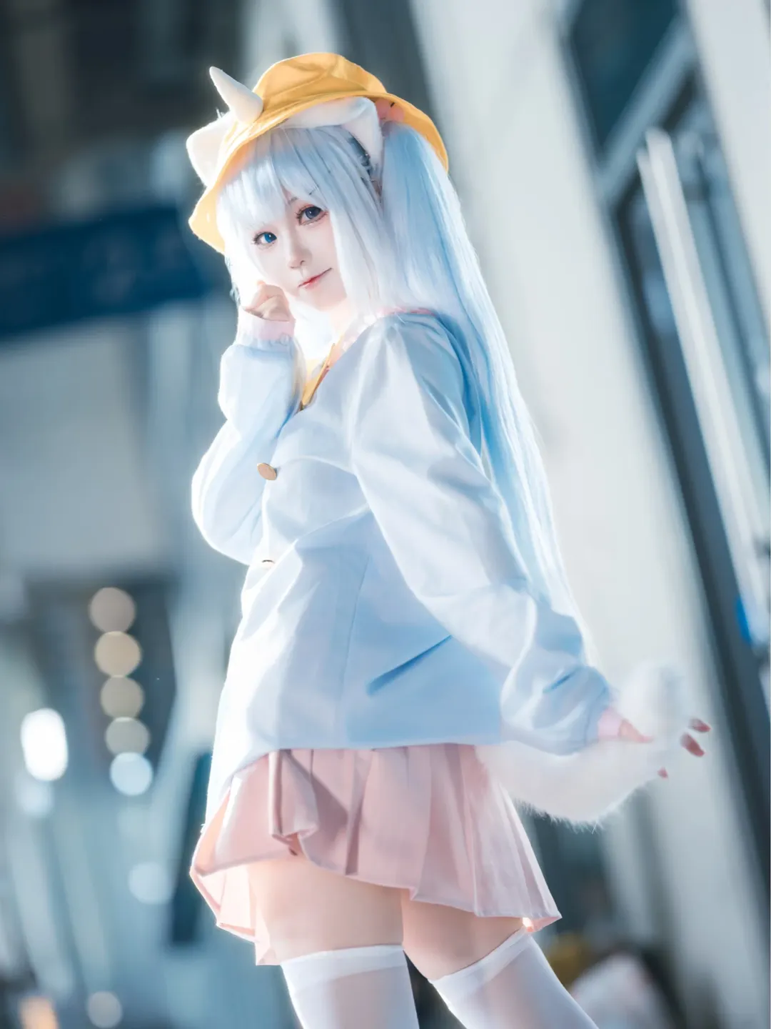 【釘宮妮妮cos】vtuber的輕盈藍白雙馬尾還原 - 第 6 張