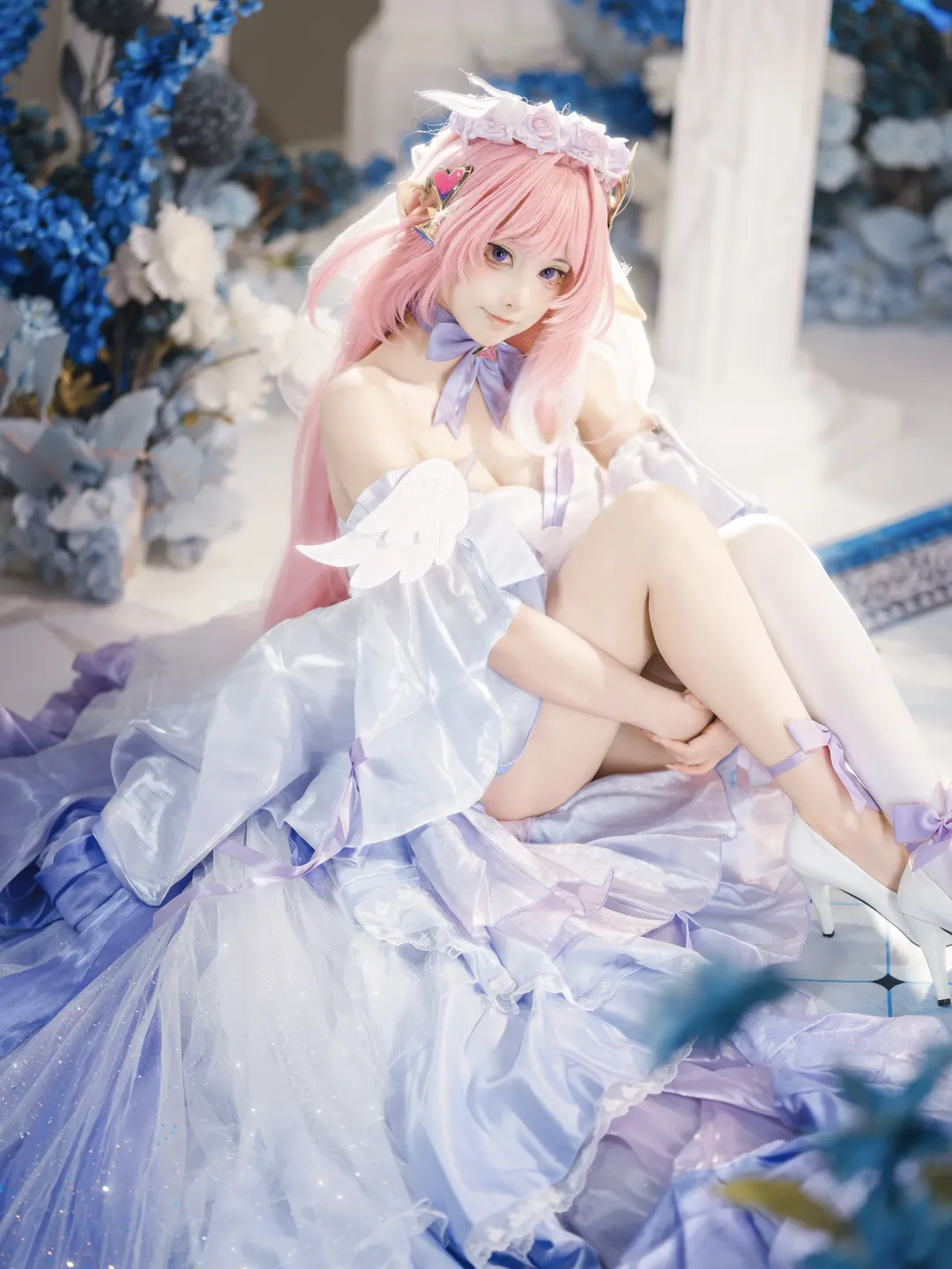 【爱莉希雅cos】崩坏3花间颂歌，在光影中还原少女的梦幻世界 - 第 2 张
