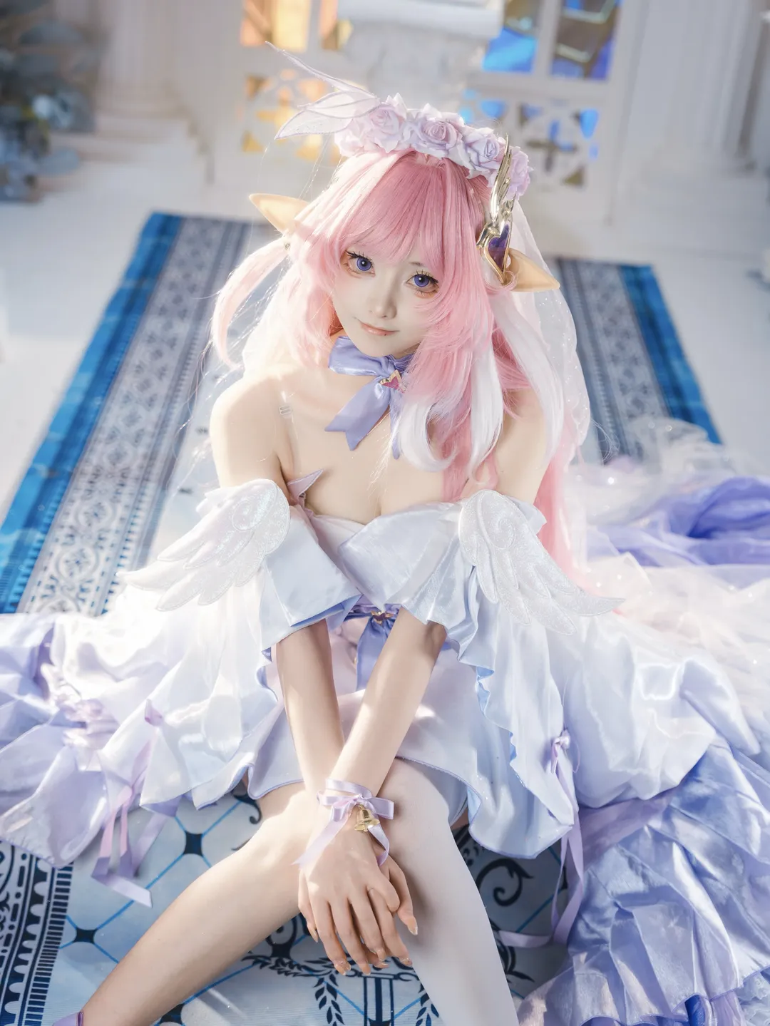【爱莉希雅cos】崩坏3花间颂歌，在光影中还原少女的梦幻世界 - 第 4 张