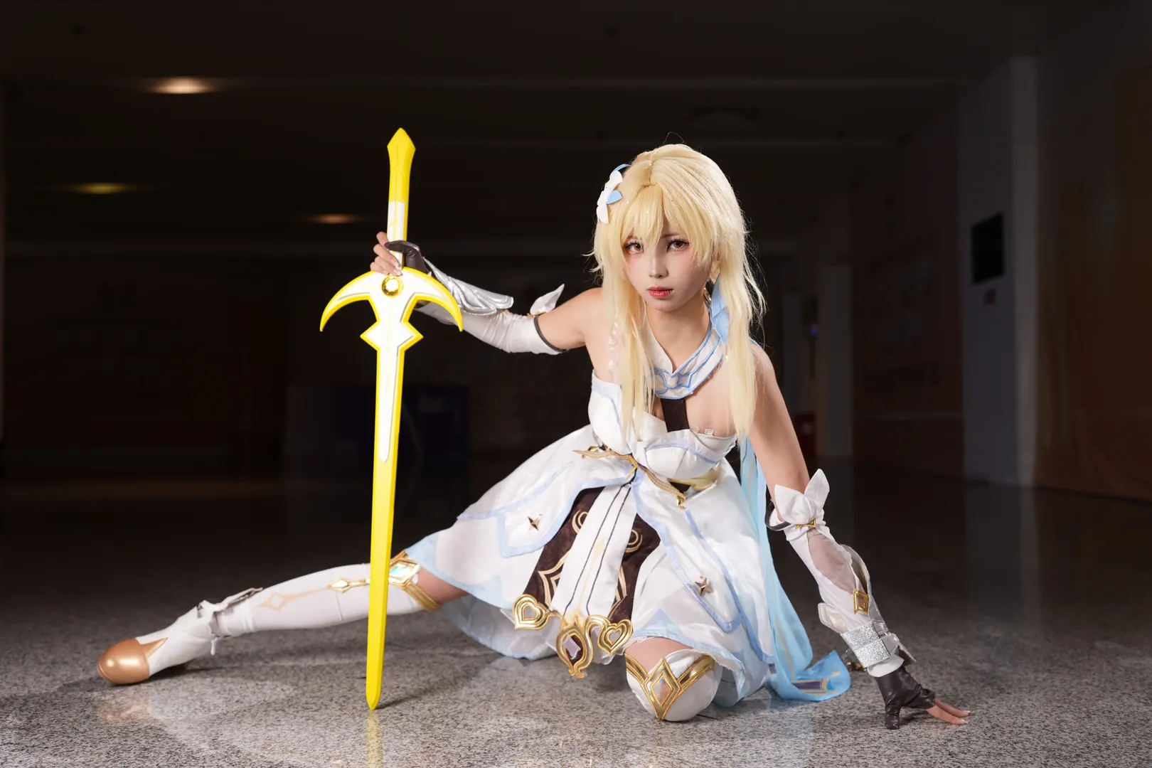 【荧cos】原神大中华场照 战斗风荧妹动作细节与拍摄回顾 - 第 5 张