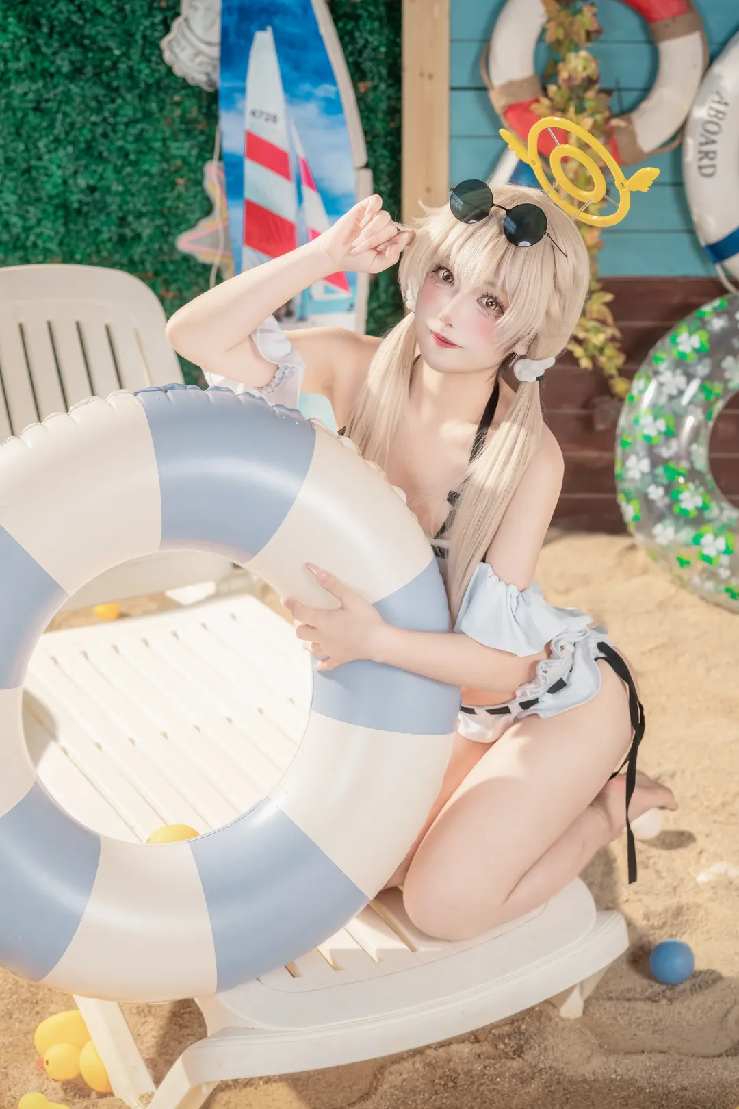 【日富美cos】碧蓝档案夏日泳池的清凉瞬间 - 第 1 张