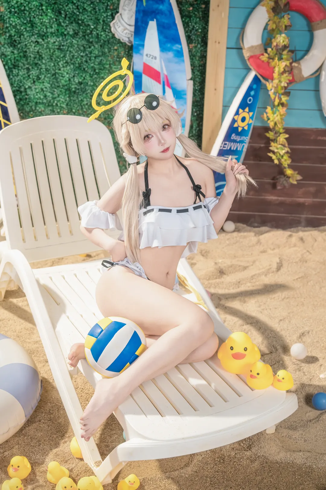【日富美cos】碧蓝档案夏日泳池的清凉瞬间 - 第 5 张