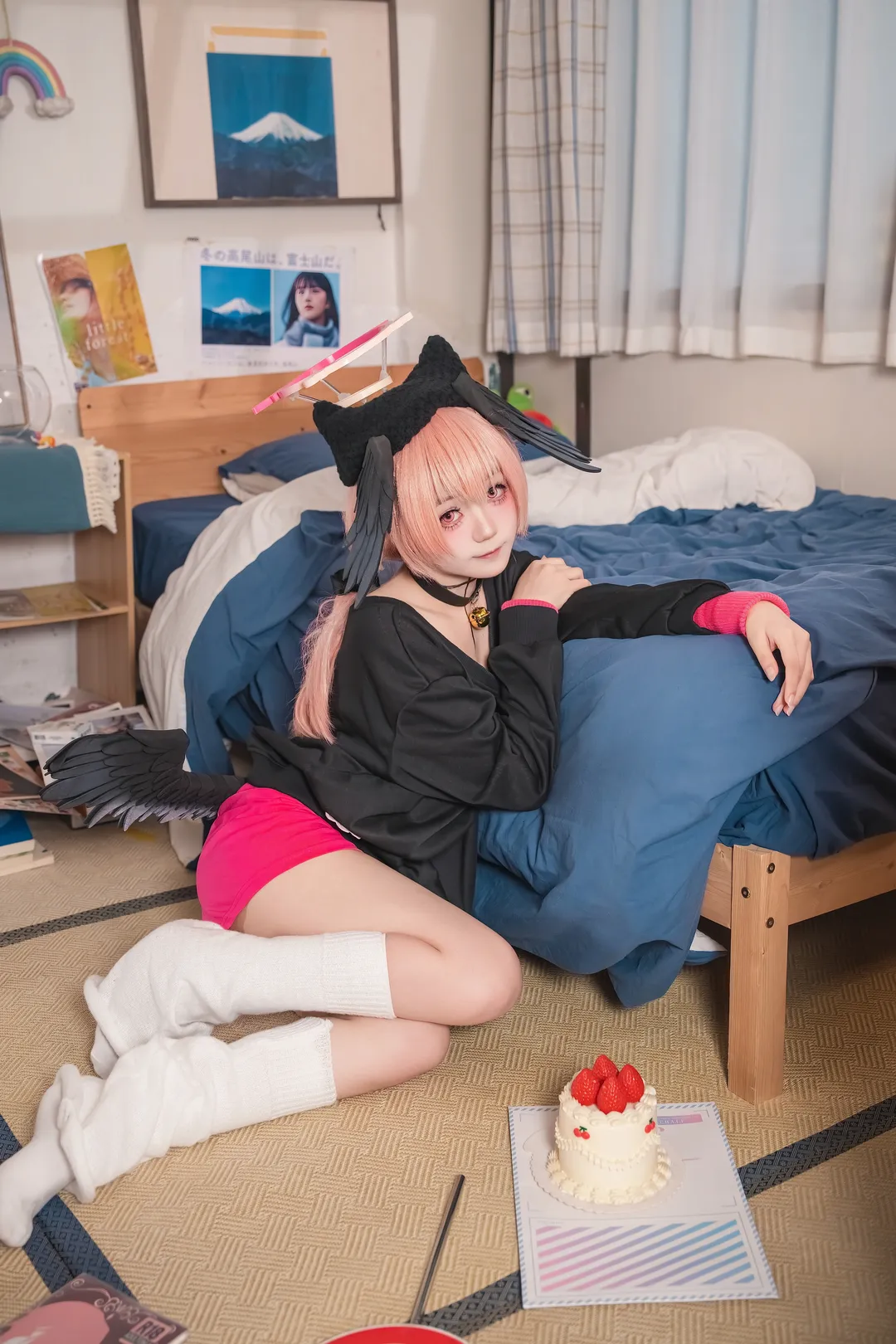 【下江小春cos】蔚藍檔案，日系居家慵懶睡衣氛圍感 - 第 1 張