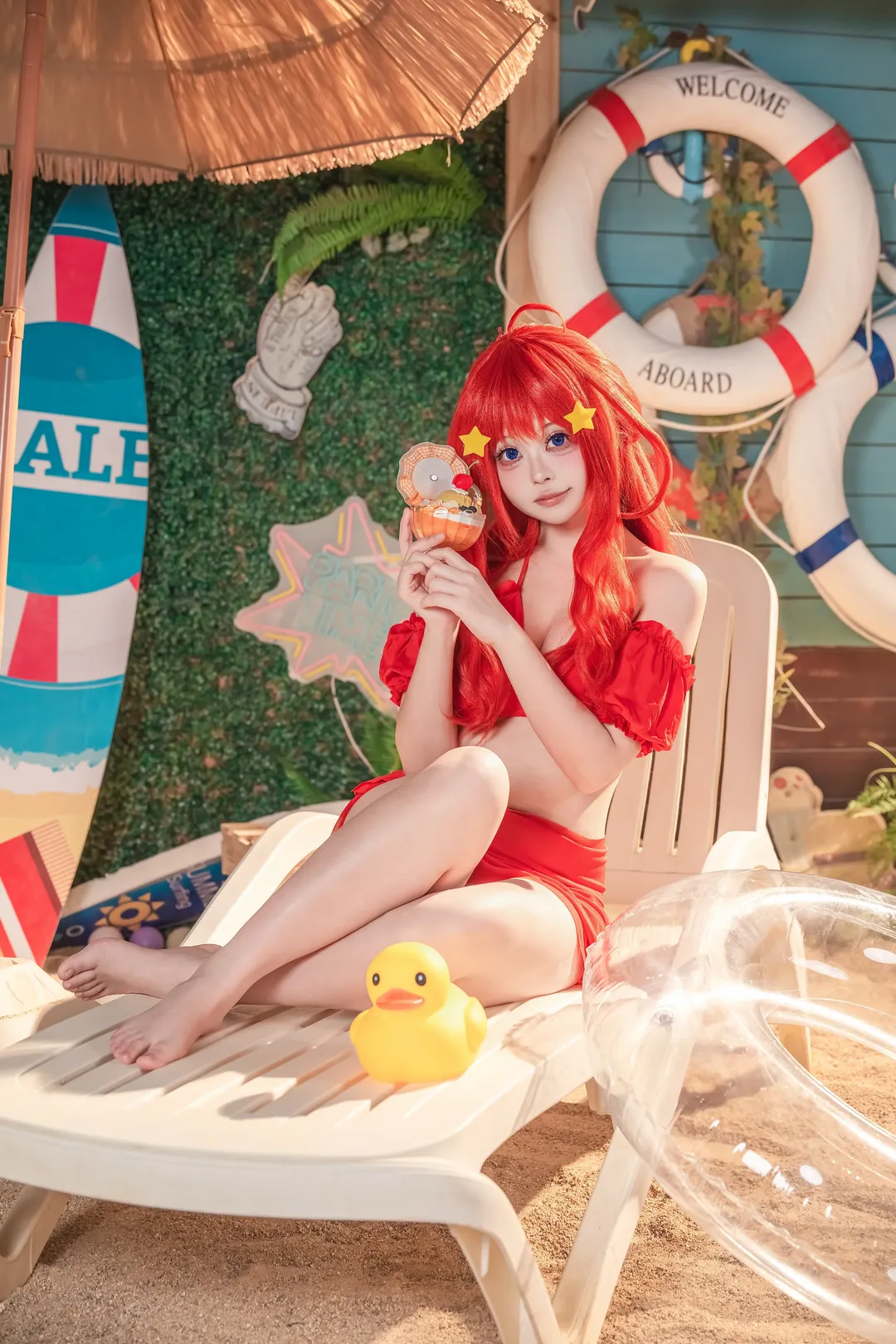 【中野五月cos】五等分的花嫁 夏日泳装清凉记录 - 第 4 张
