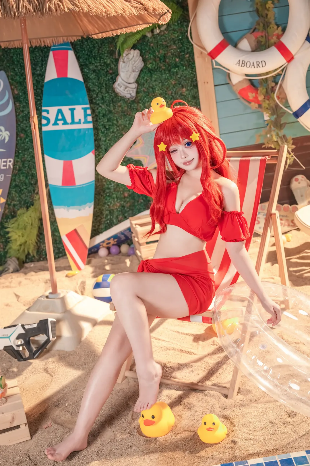 【中野五月cos】五等分的花嫁 夏日泳装清凉记录 - 第 6 张