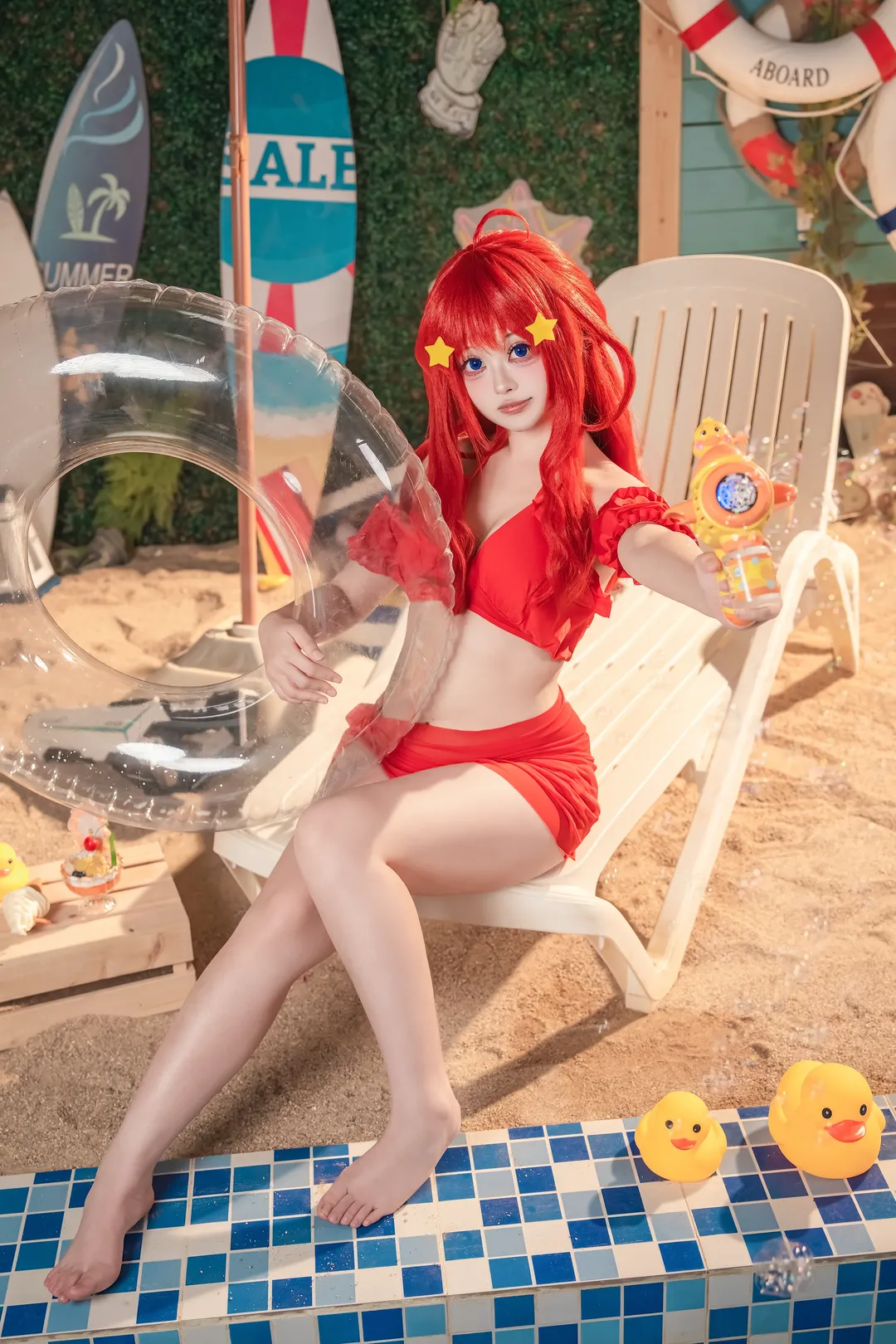 【中野五月cos】五等分的花嫁 夏日泳装清凉记录 - 第 7 张