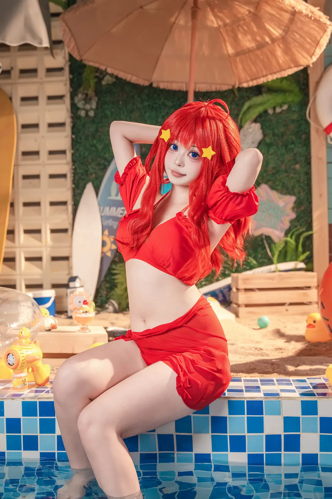 【中野五月cos】五等分的花嫁 夏日泳装清凉记录 - 第 9 张