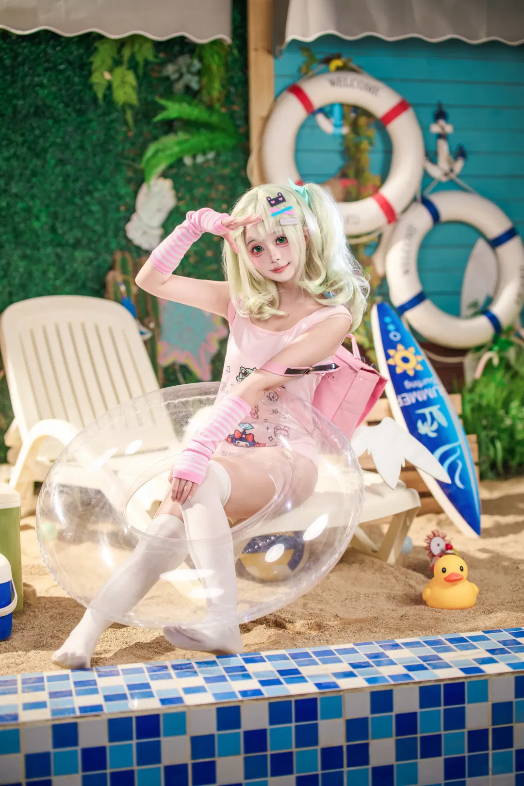 【千夏cos】絕區零夏日沙灘泳裝拍攝記錄 - 第 1 張
