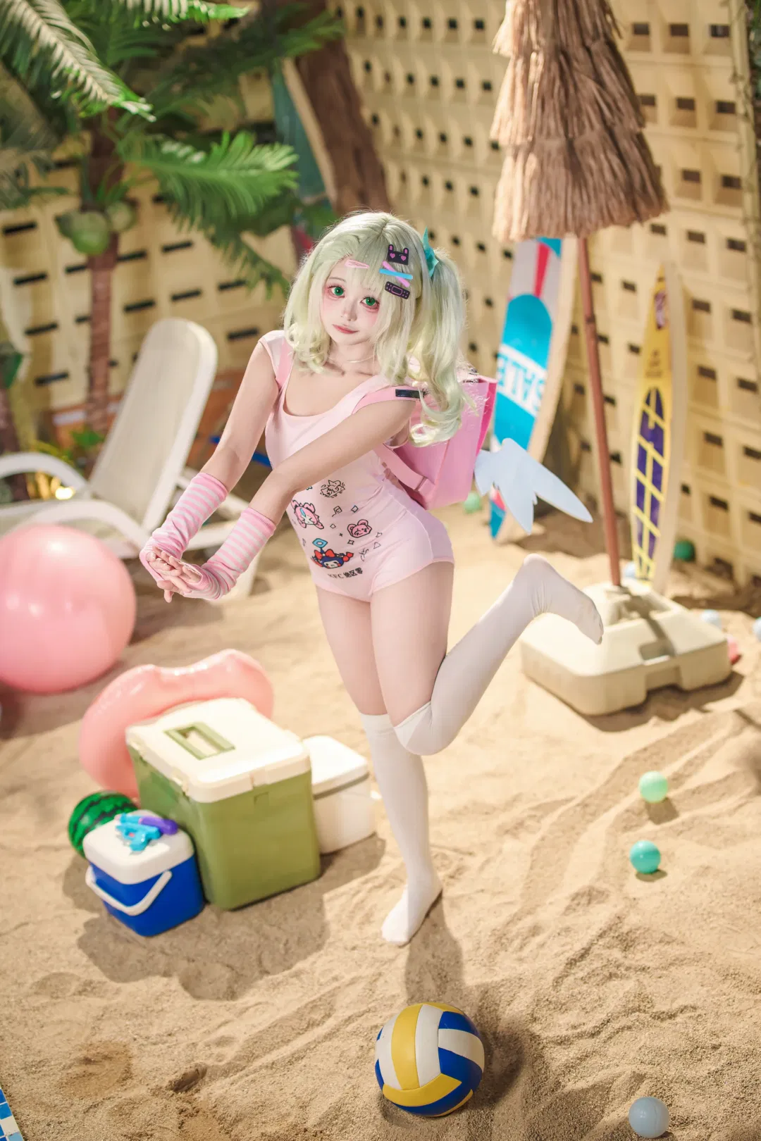 【千夏cos】絕區零夏日沙灘泳裝拍攝記錄 - 第 3 張