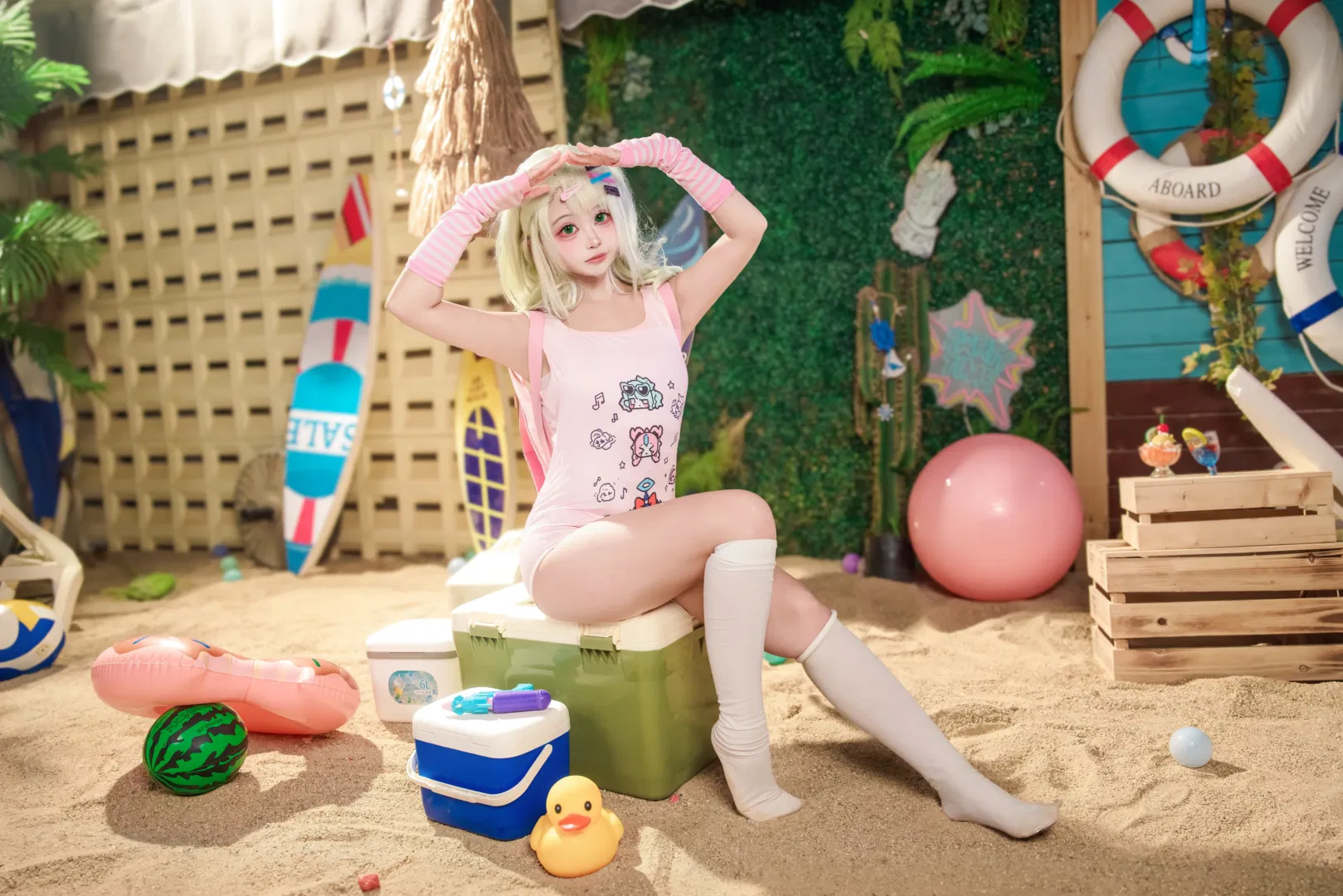 【千夏cos】絕區零夏日沙灘泳裝拍攝記錄 - 第 5 張