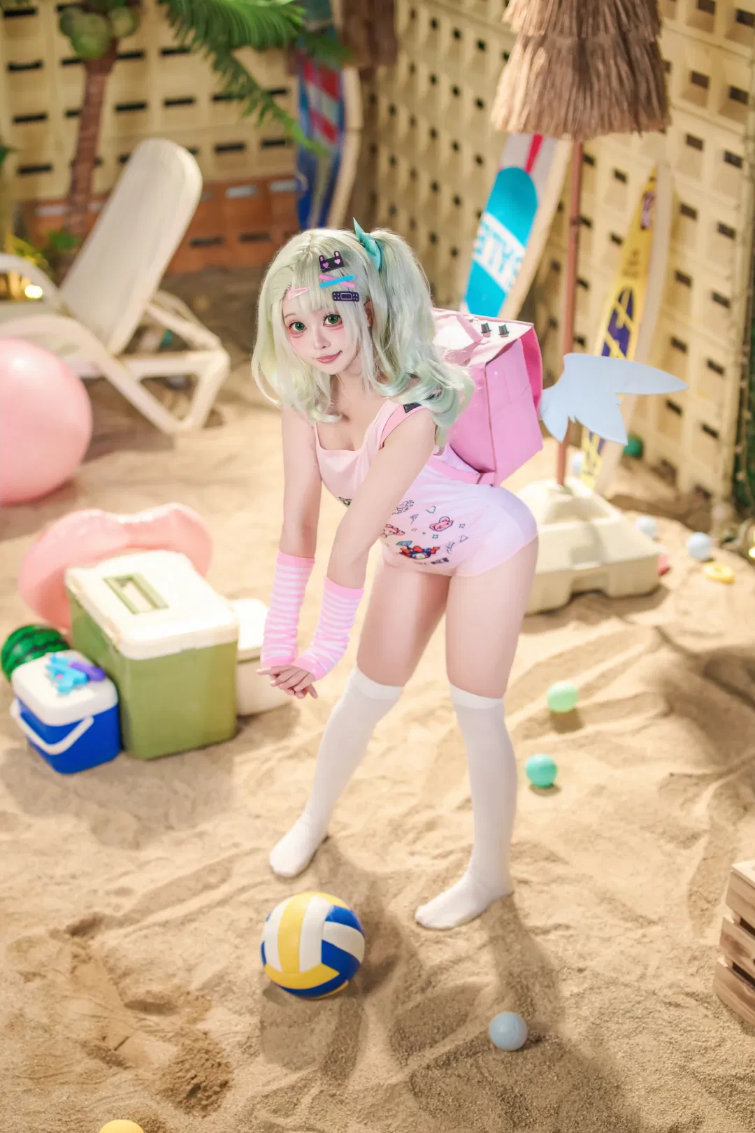 【千夏cos】絕區零夏日沙灘泳裝拍攝記錄 - 第 6 張