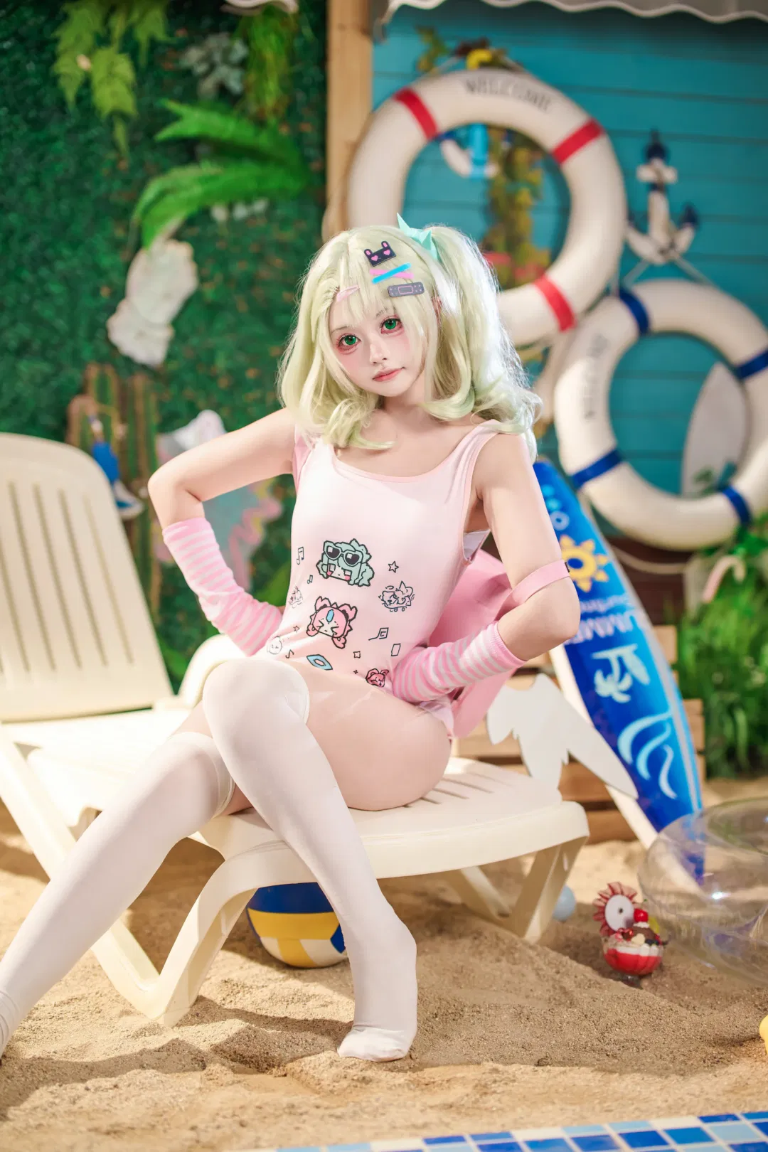 【千夏cos】絕區零夏日沙灘泳裝拍攝記錄 - 第 7 張