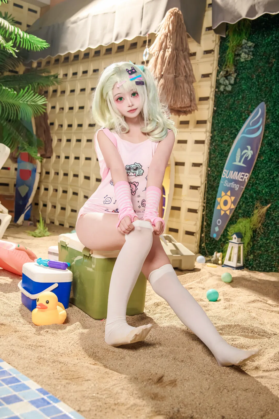 【千夏cos】絕區零夏日沙灘泳裝拍攝記錄 - 第 8 張