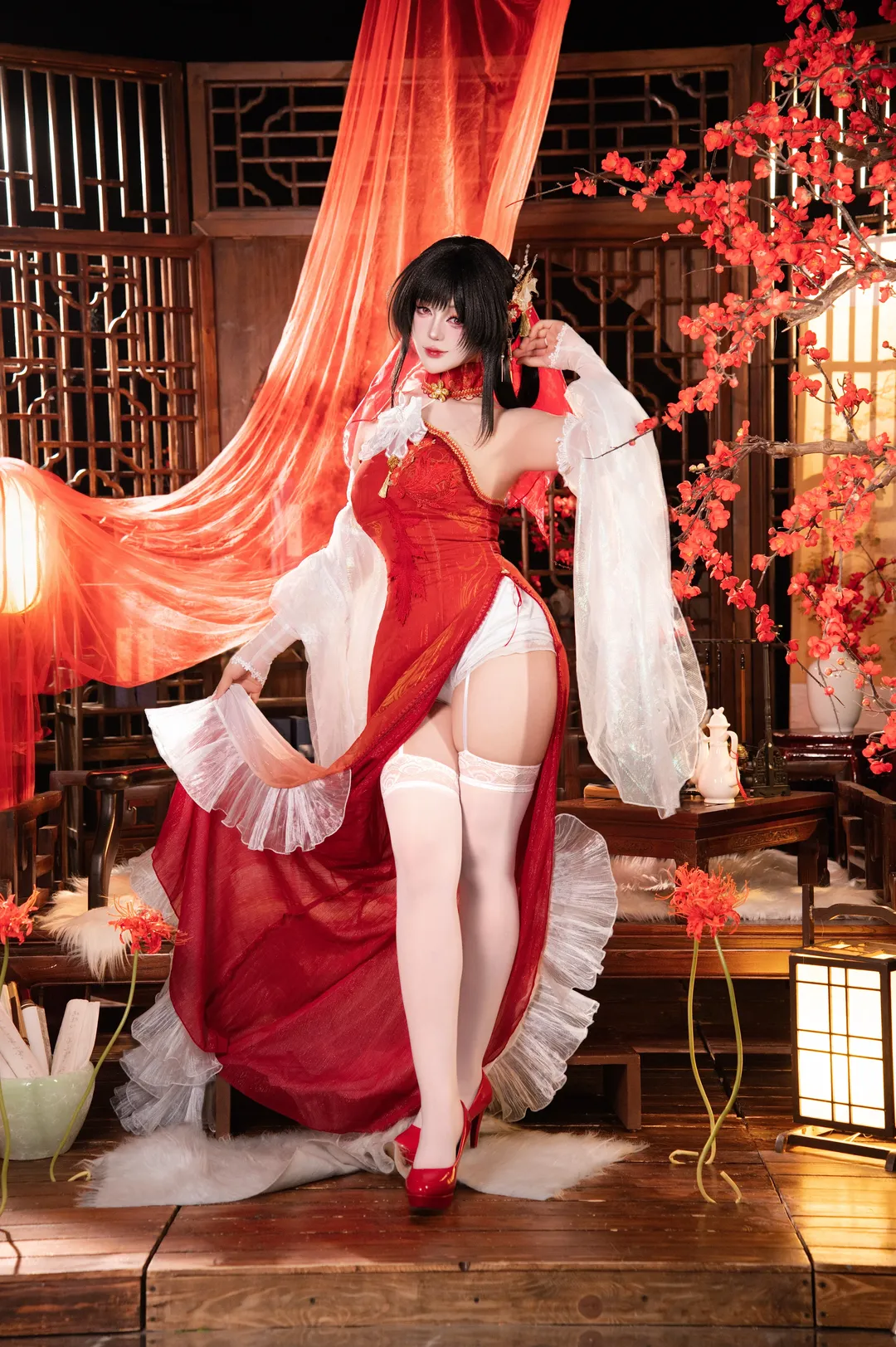 【鎮海cos】碧藍航線花嫁，良辰好景紅妝十里 - 第 1 張