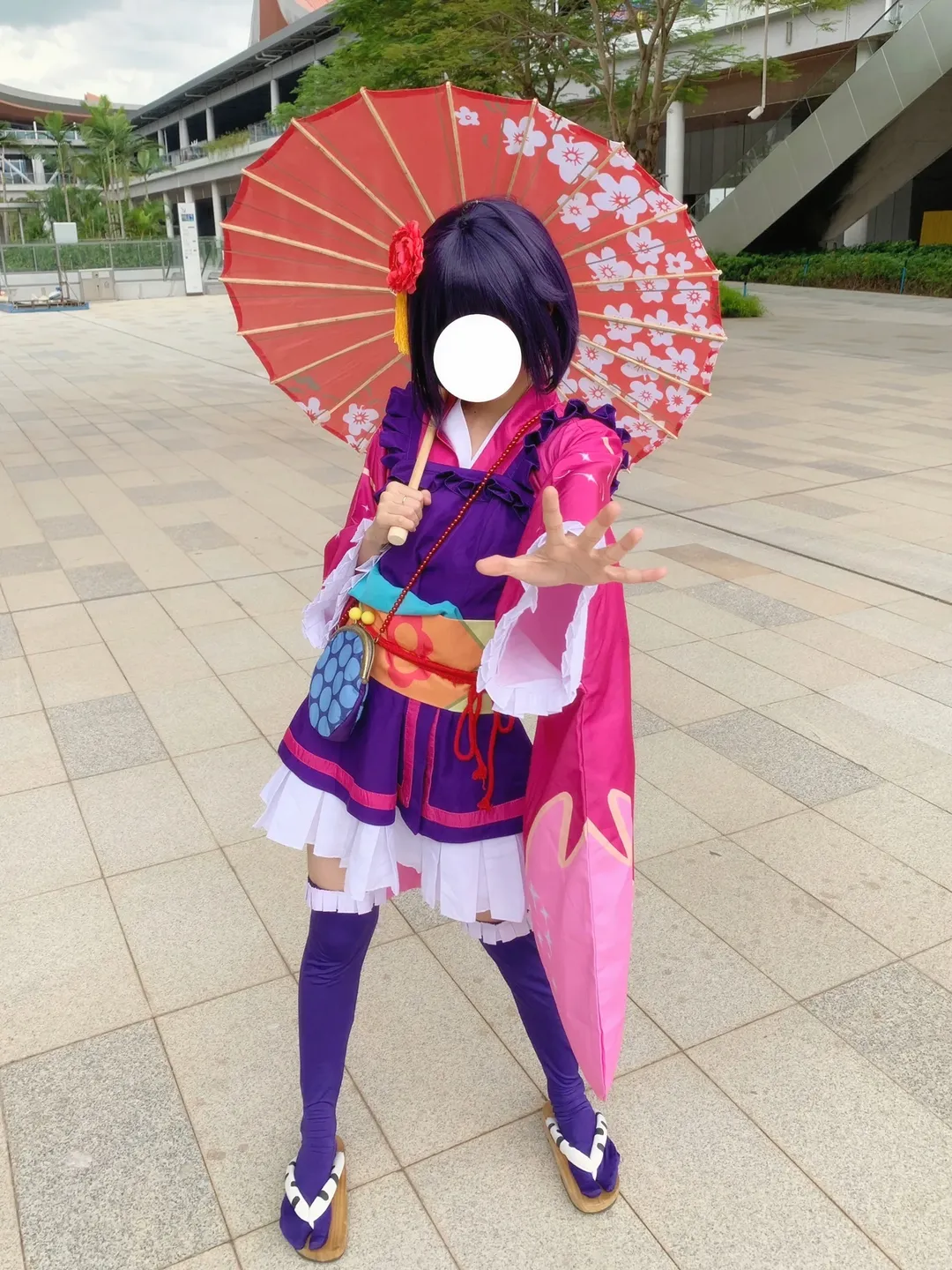 【小鸟游六花cos】中二病也要谈恋爱，和风红伞与异色瞳的视觉呈现