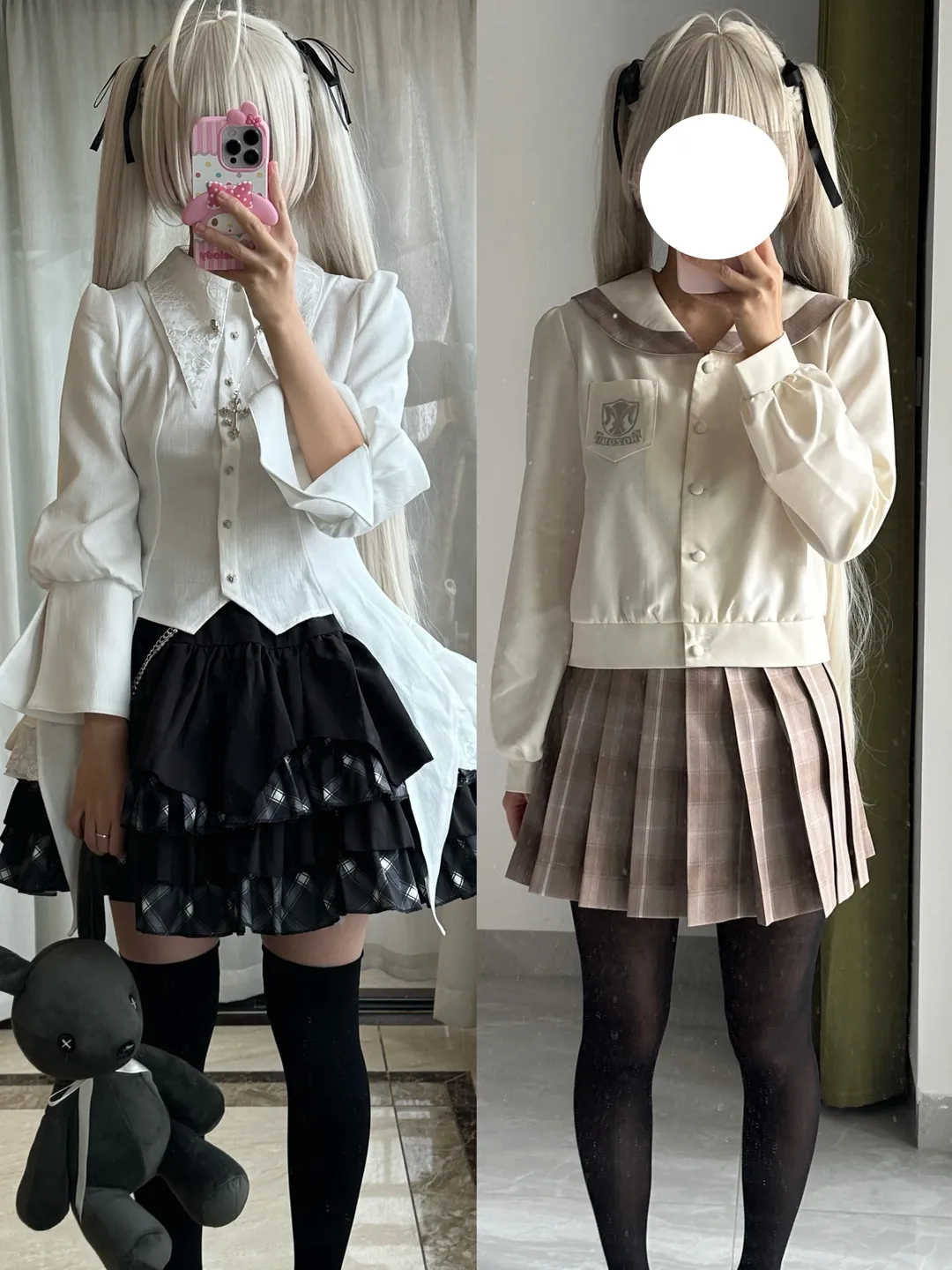 【春日野穹cos】穿上这套緣之空校服后格外显肩宽 - 第 3 张