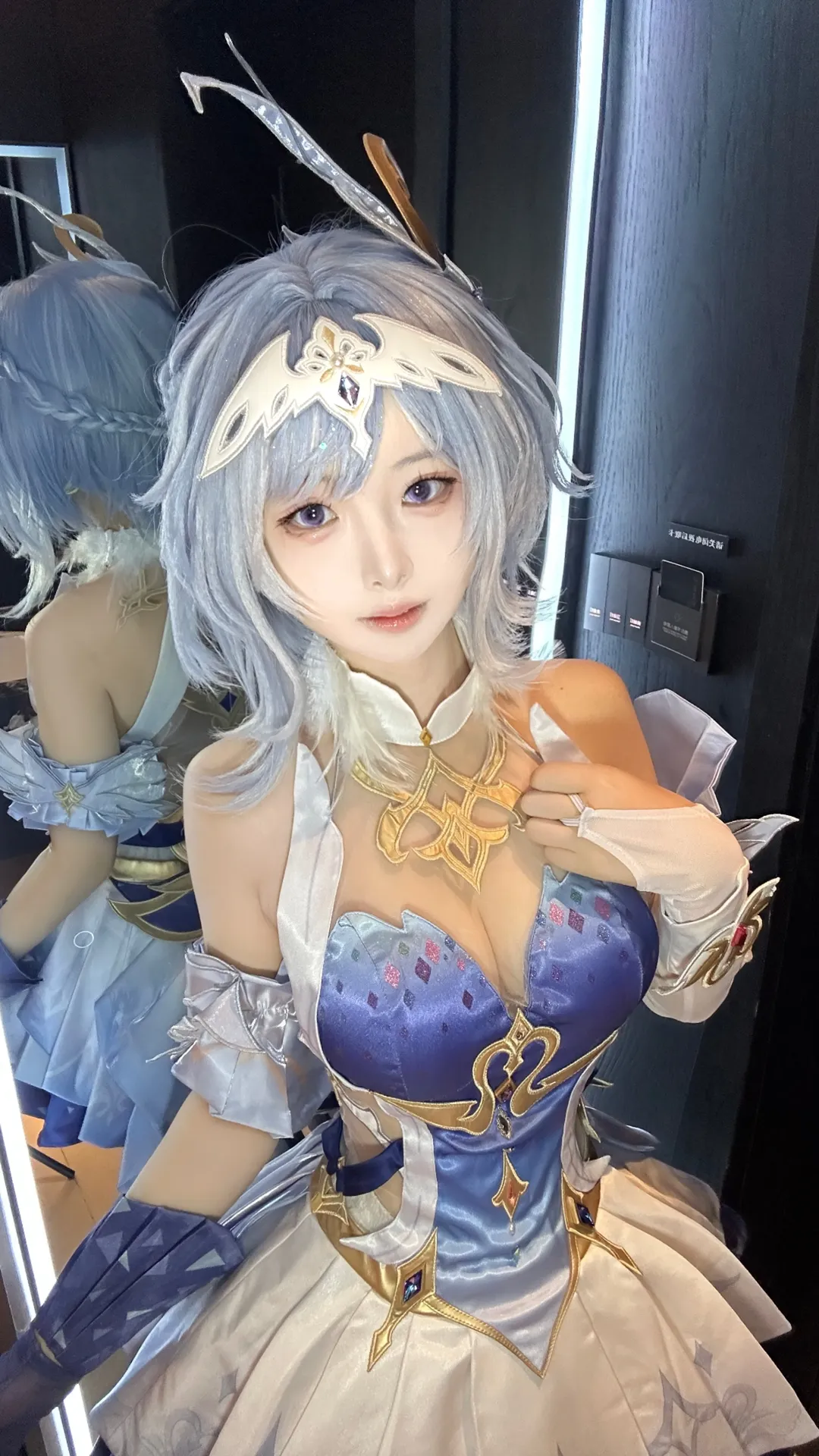 【奥黛塔cos】原神雪鹄的礼赞，细看质感满满 - 第 1 张