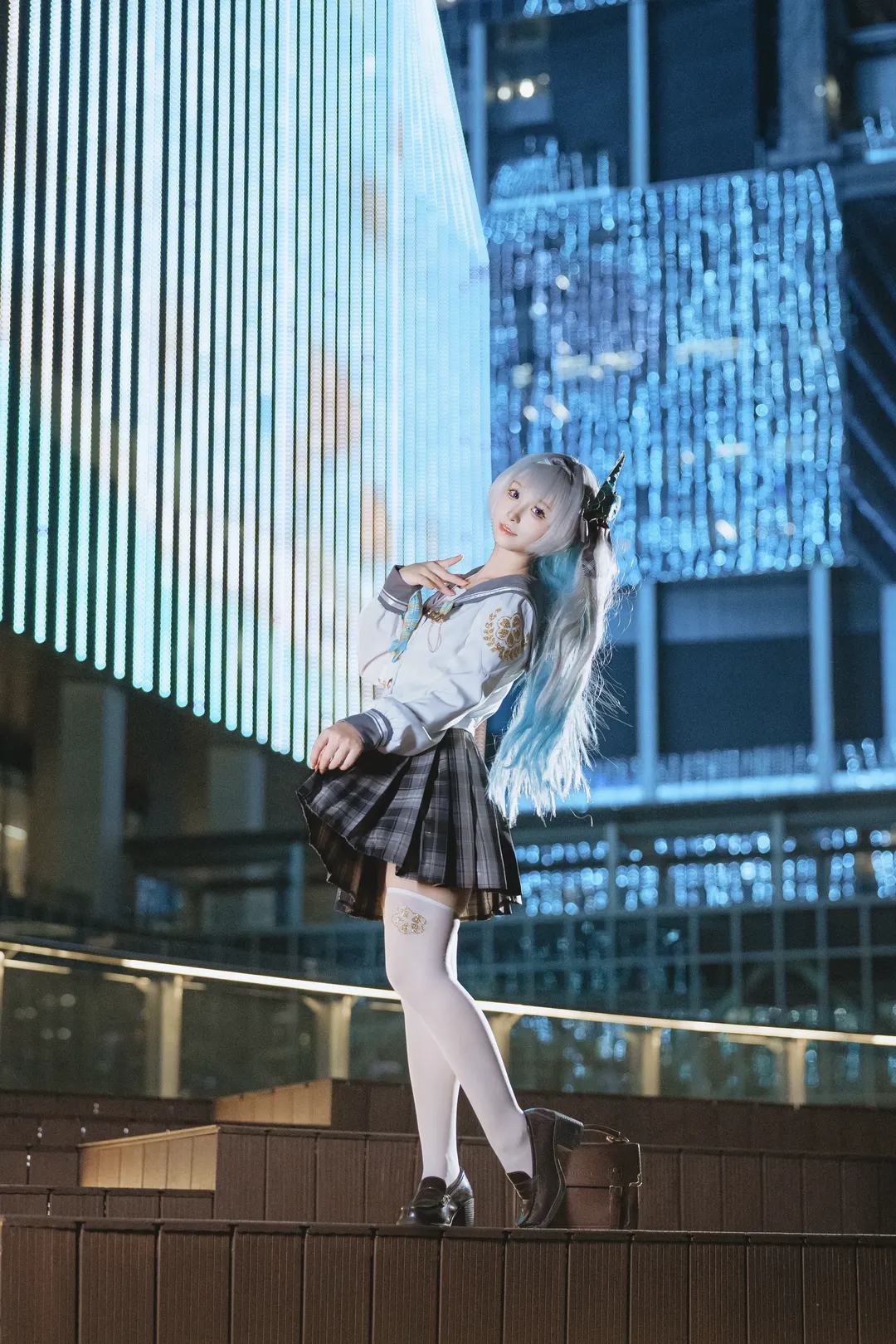 【流萤cos】崩坏星穹铁道春日手信jk夜景大片 - 第 4 张