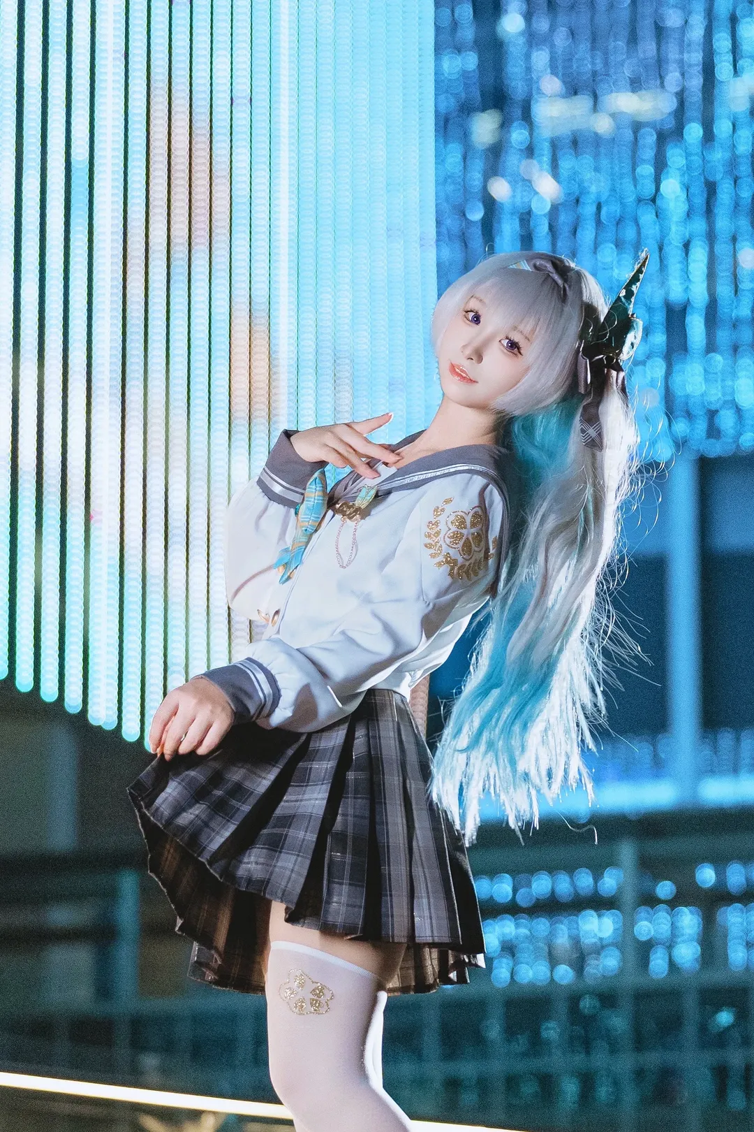 【流萤cos】崩坏星穹铁道春日手信jk夜景大片 - 第 5 张