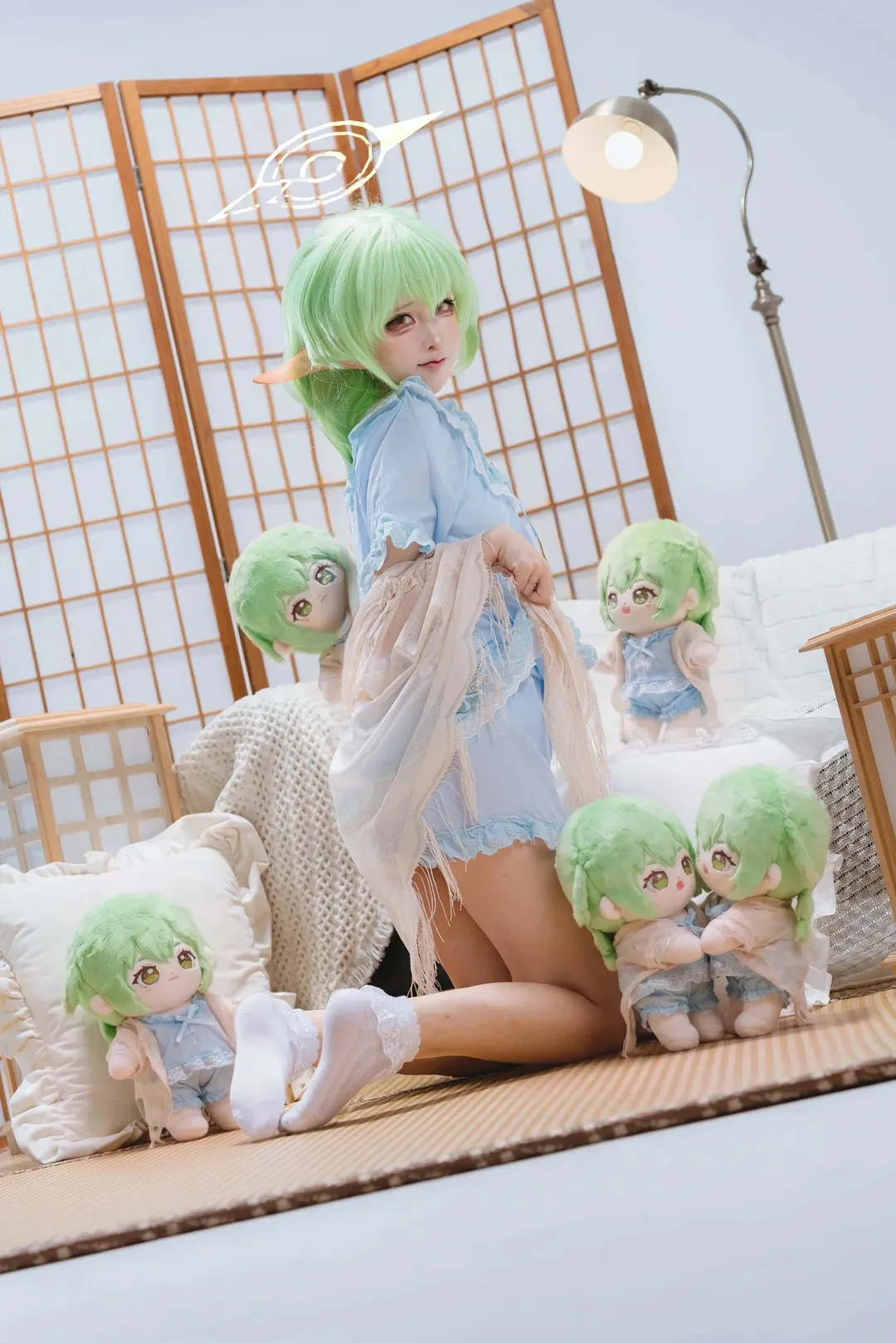 【橘望cos】蔚蓝档案里的一抹清新绿 - 第 1 张