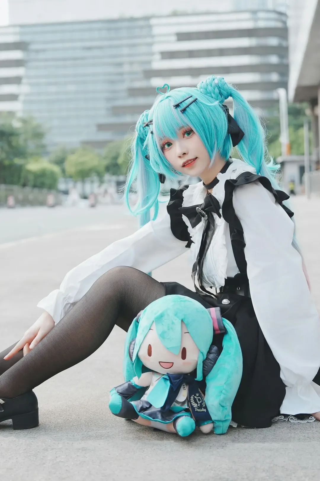 【初音未来cos】地雷系初音的CICF漫展街拍 - 第 1 张