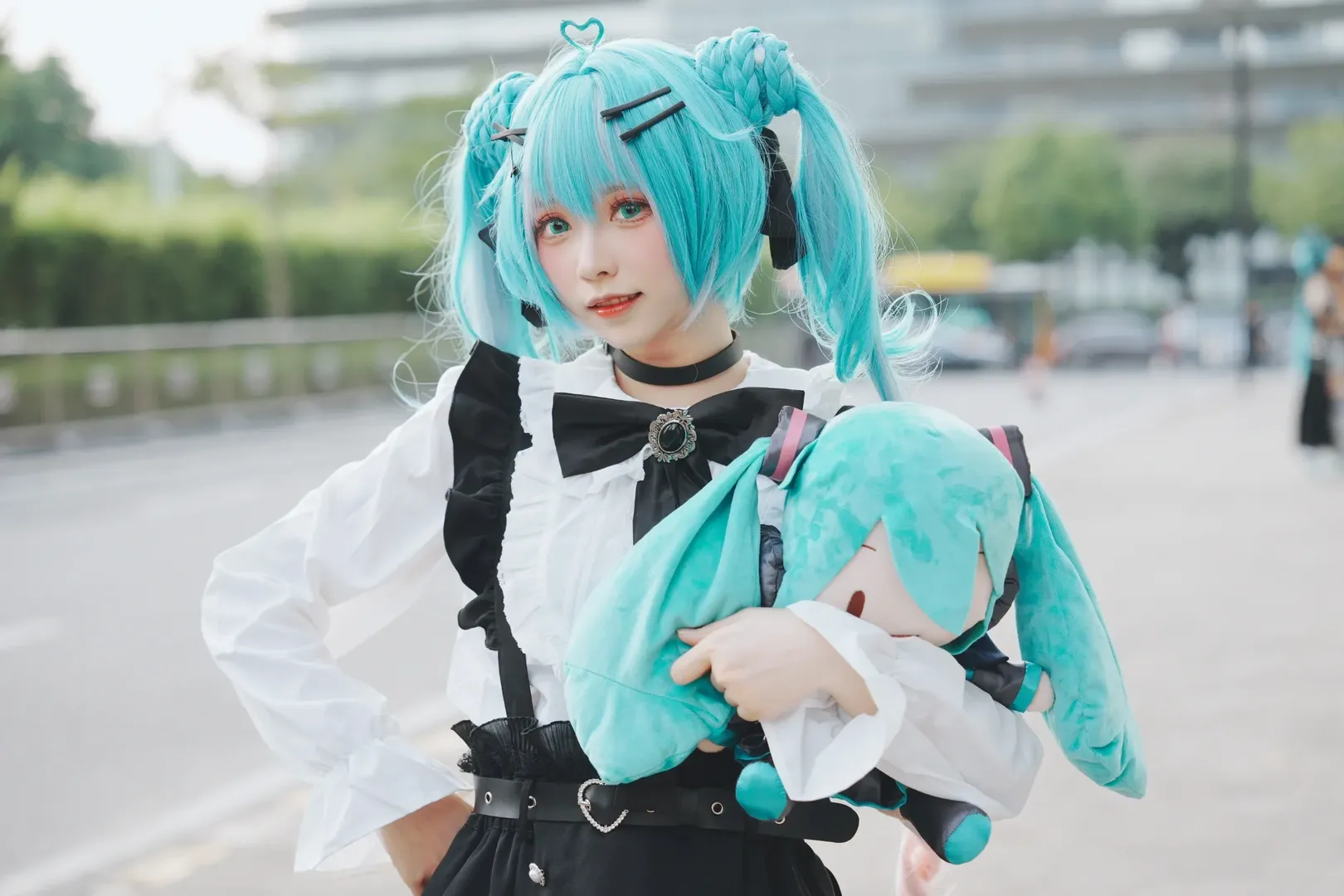 【初音未来cos】地雷系初音的CICF漫展街拍 - 第 4 张