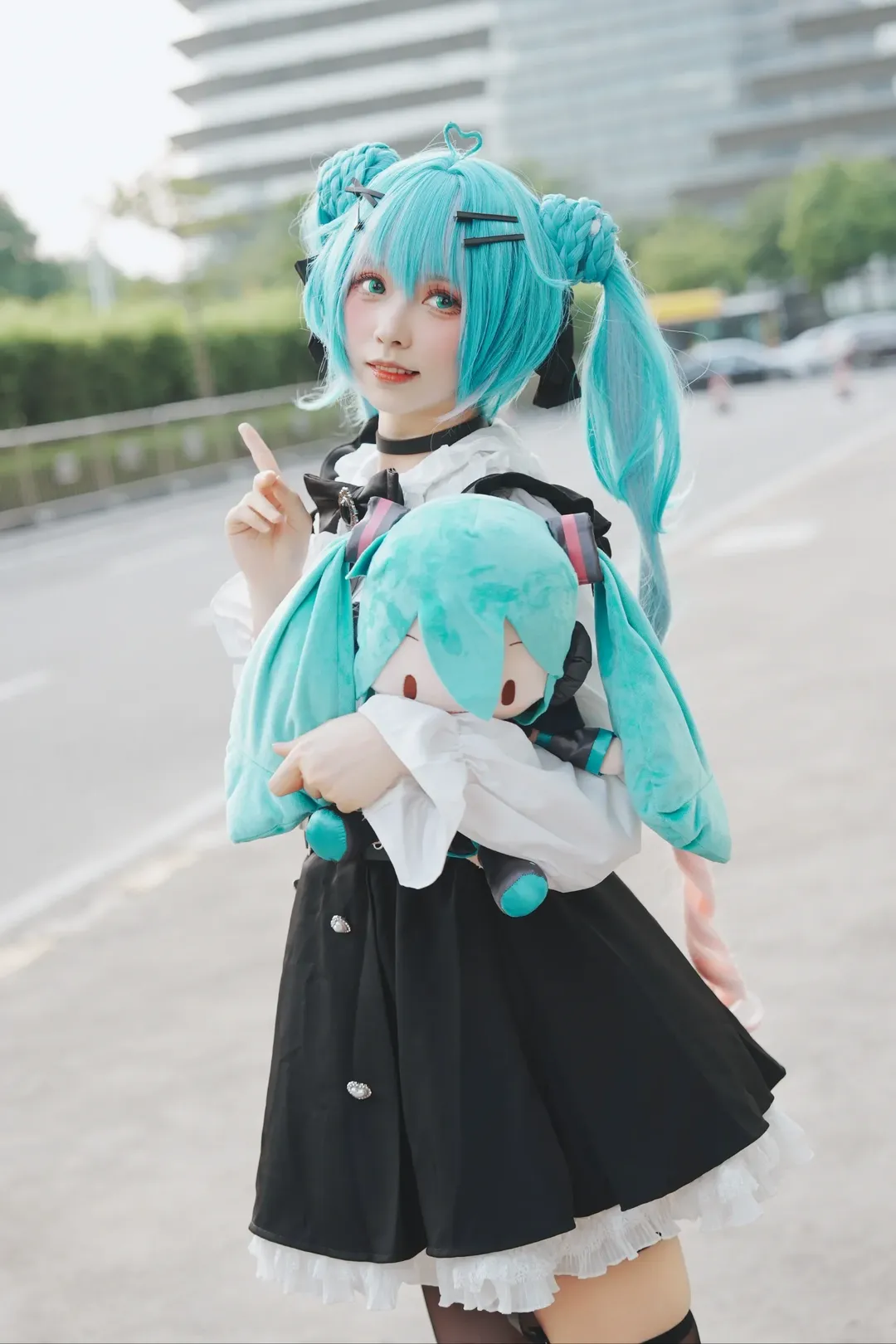 【初音未来cos】地雷系初音的CICF漫展街拍 - 第 5 张