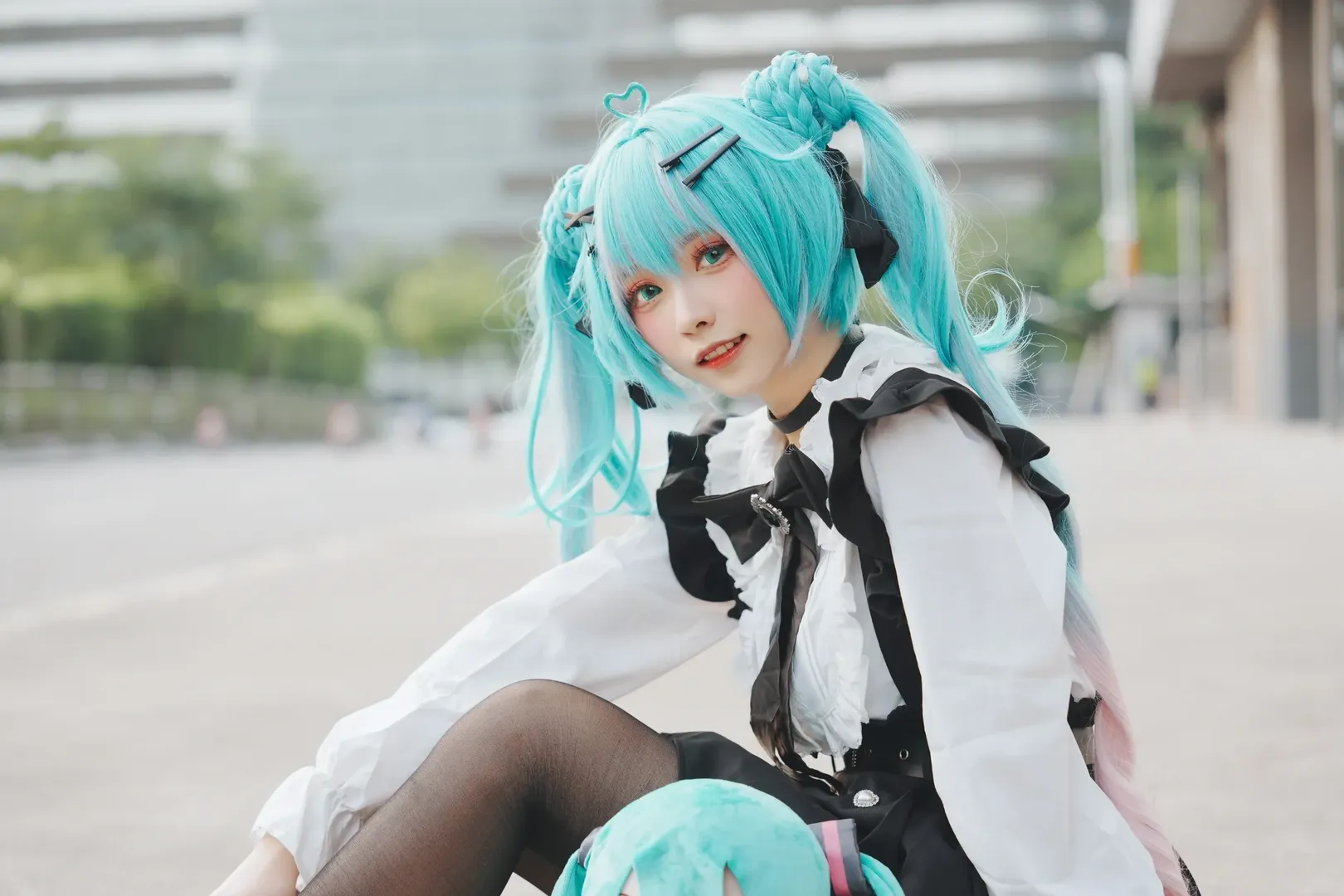 【初音未来cos】地雷系初音的CICF漫展街拍 - 第 6 张