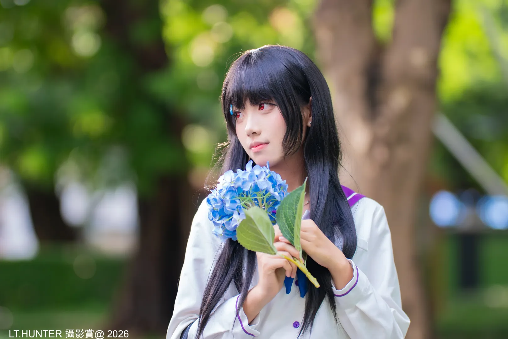 动星外景多风格cosplay记录，暗黑哥特与精灵造型的碰撞 - 第 4 张