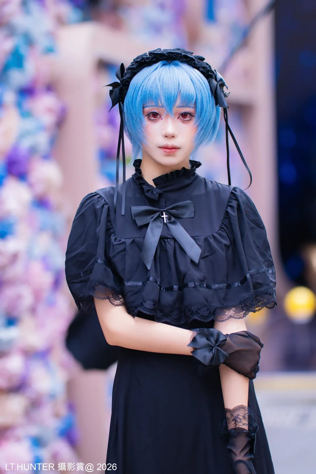 动星外景多风格cosplay记录，暗黑哥特与精灵造型的碰撞 - 第 5 张