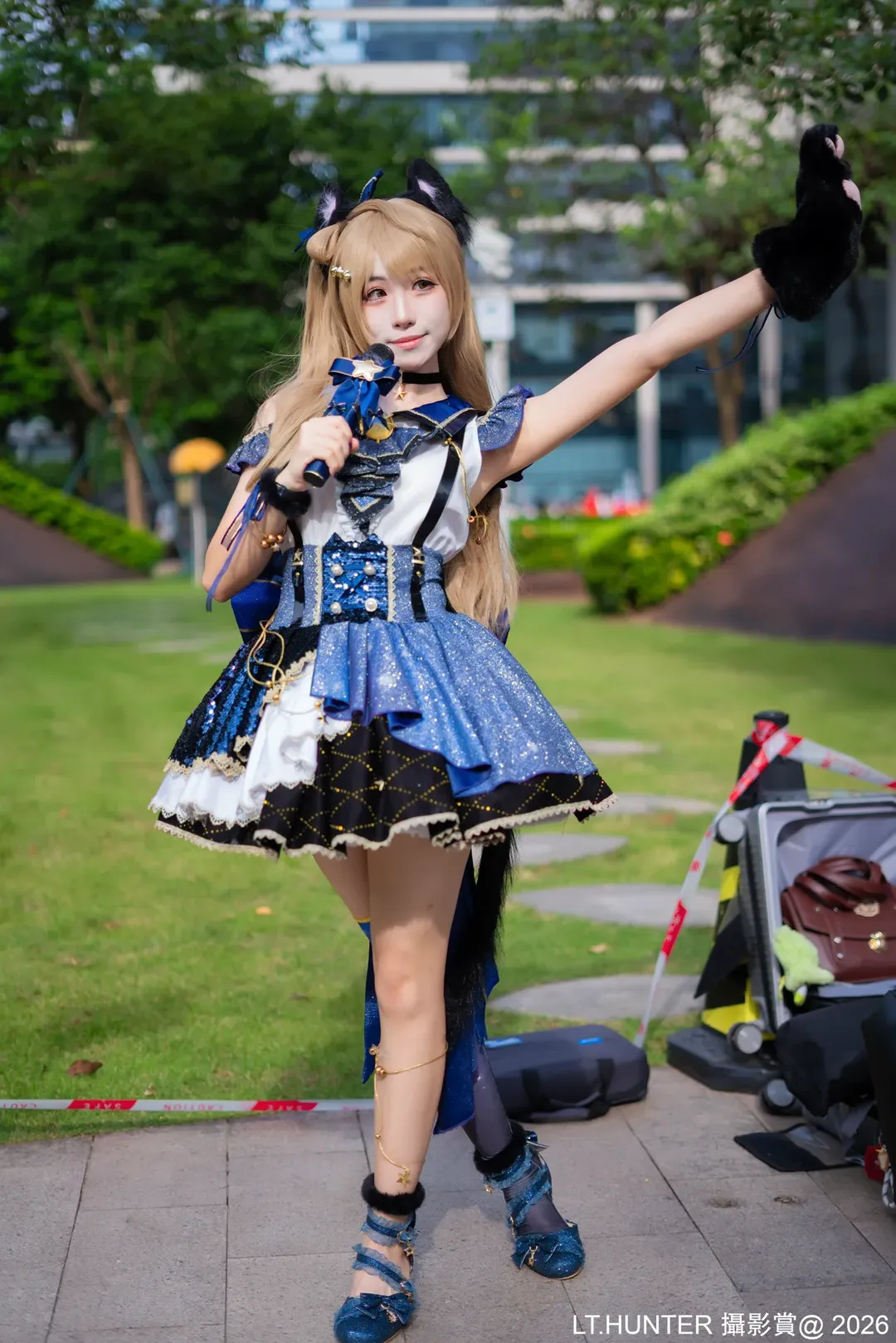 【南小鳥cos】螢火蟲漫展的藍色閃耀時刻 - 第 9 張