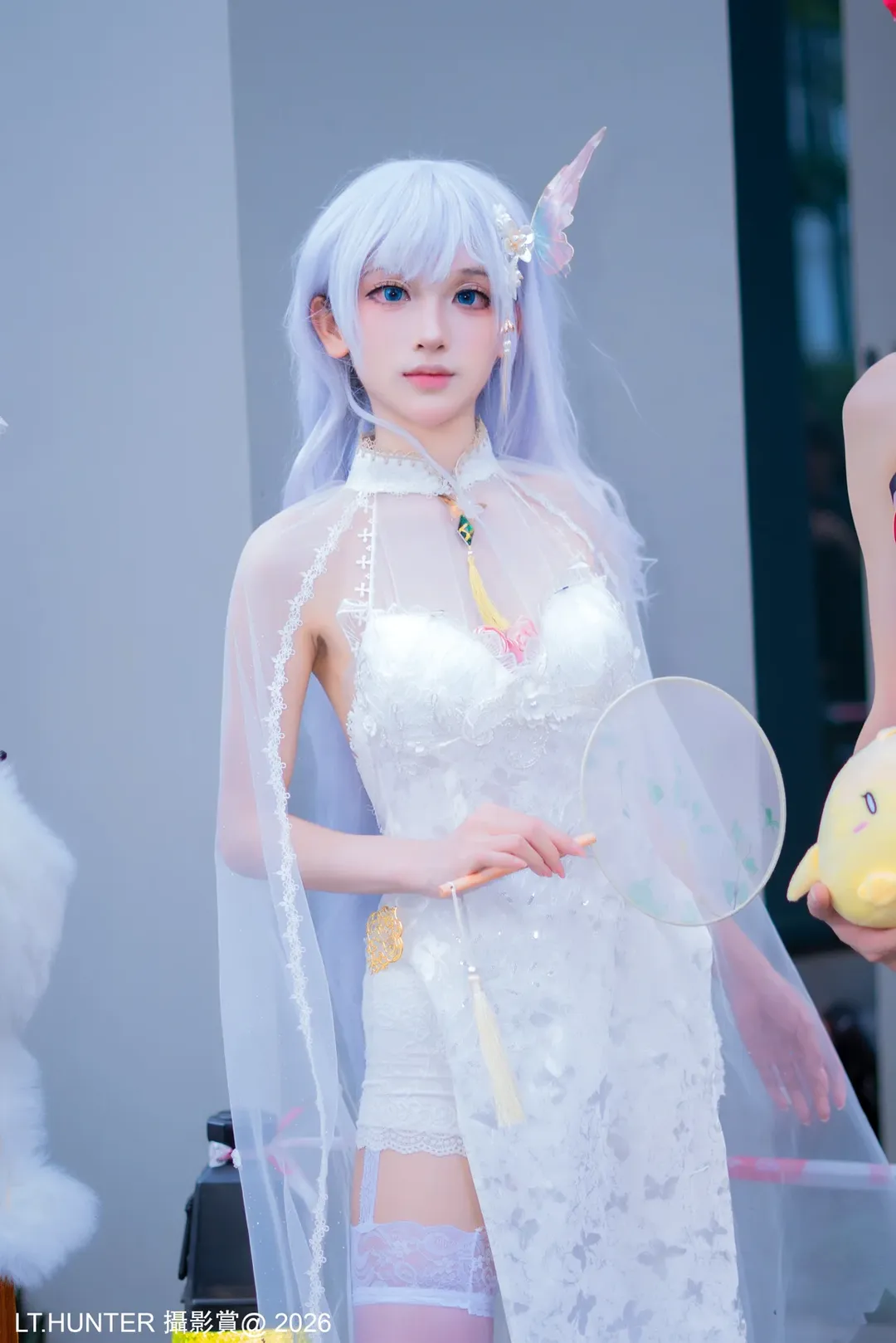 萤火虫漫展的碧蓝航线白丝旗袍cos - 第 5 张