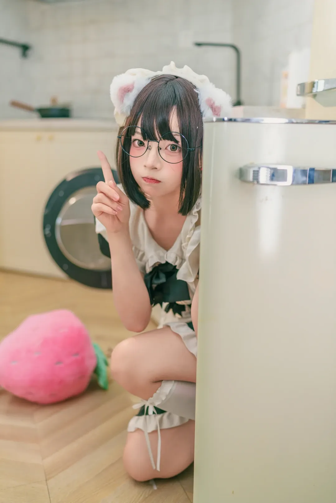 女僕裝和貓耳在廚房的初體驗 - 第 6 張