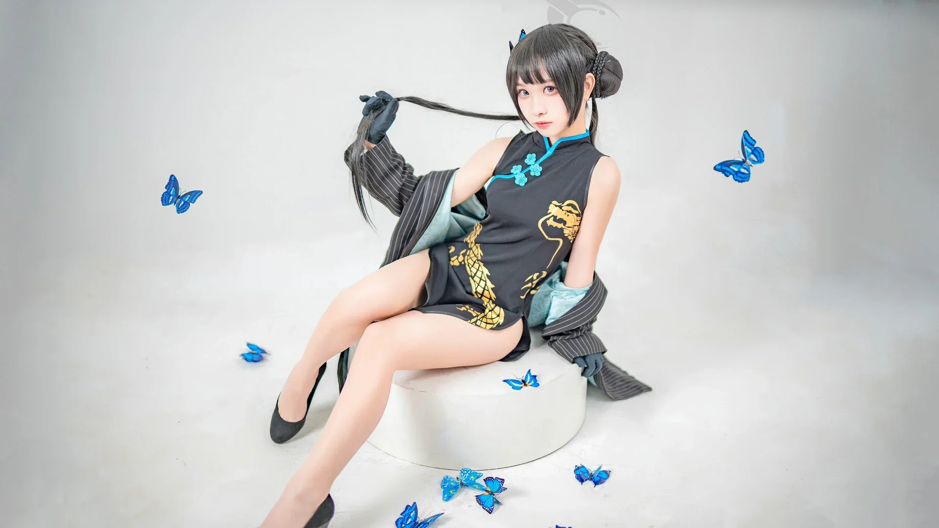 【妃咲cos】碧蓝档案玄龙门下的女王气场 - 第 3 张