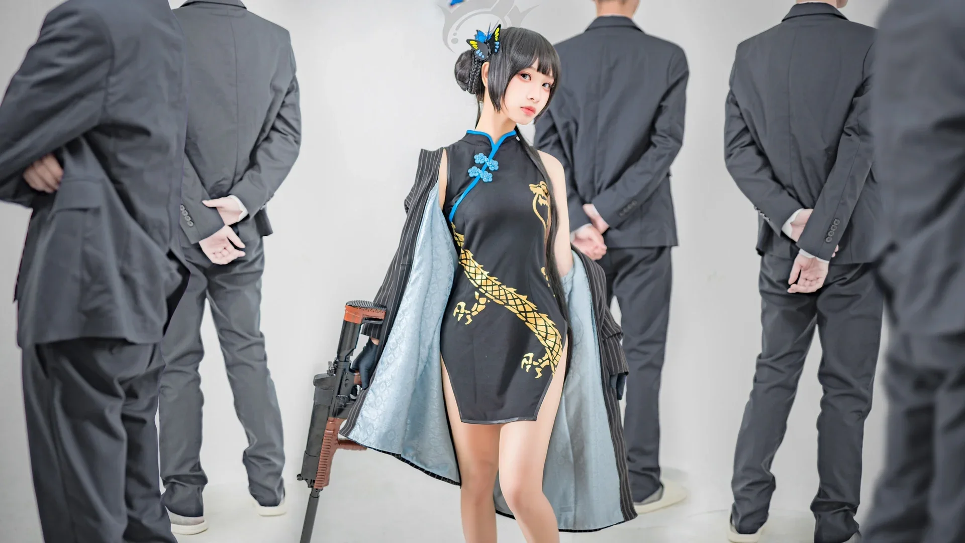 【妃咲cos】碧蓝档案玄龙门下的女王气场 - 第 9 张