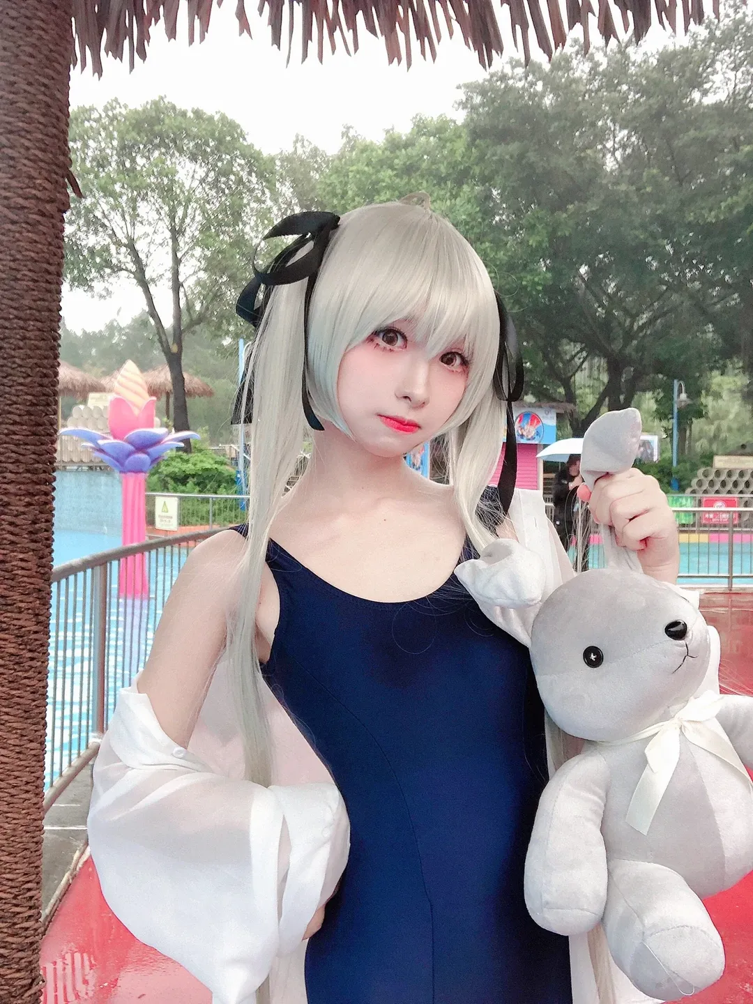 【穹妹cos】缘之空里的经典死库水，长隆水上乐园夏日游 - 第 1 张