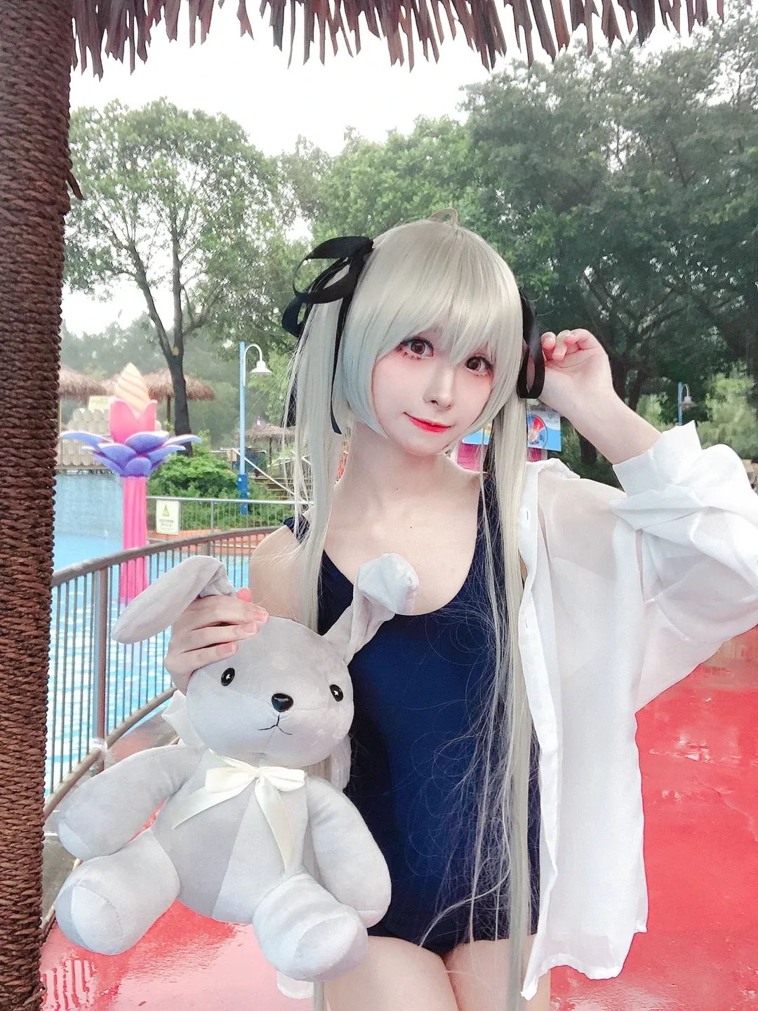【穹妹cos】缘之空里的经典死库水，长隆水上乐园夏日游 - 第 4 张
