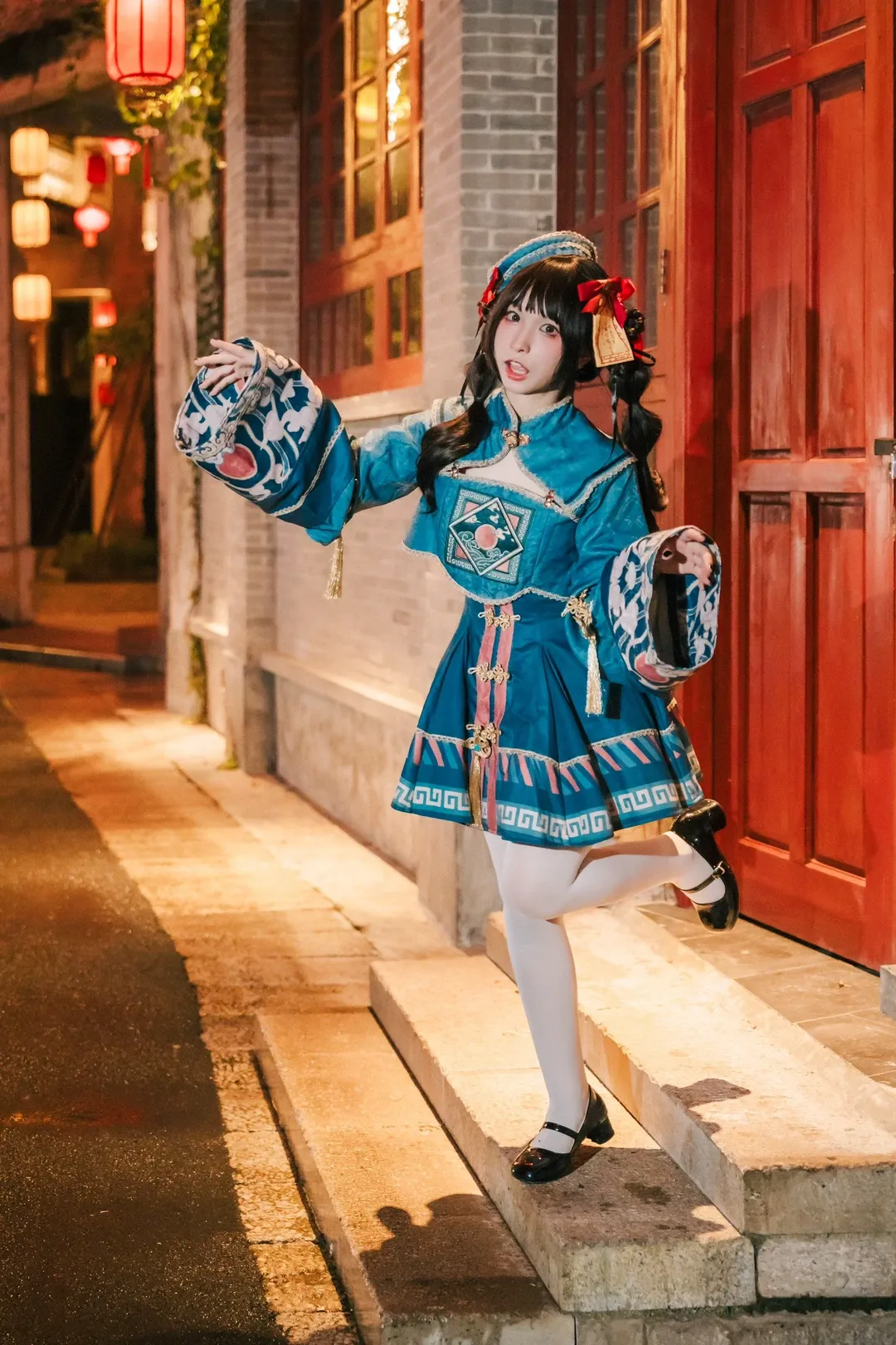 小僵尸lolita的夜晚探险，中元节复古街拍 - 第 1 张