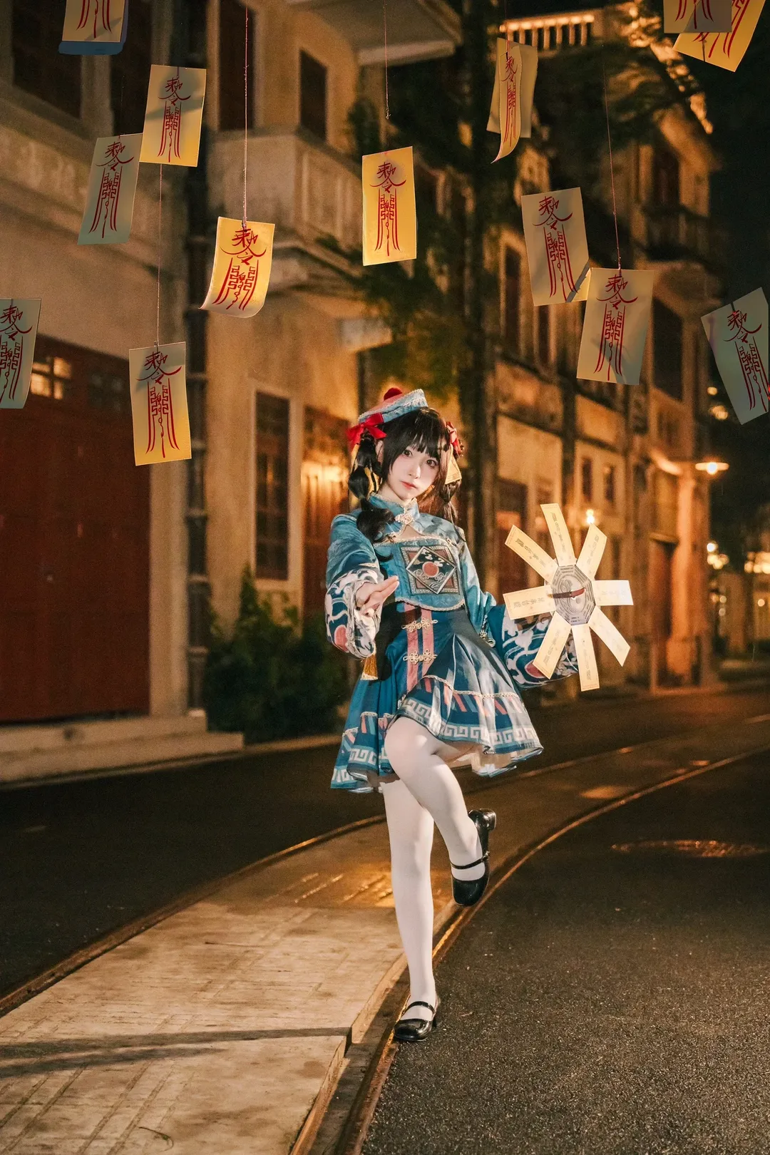 小僵尸lolita的夜晚探险，中元节复古街拍 - 第 3 张
