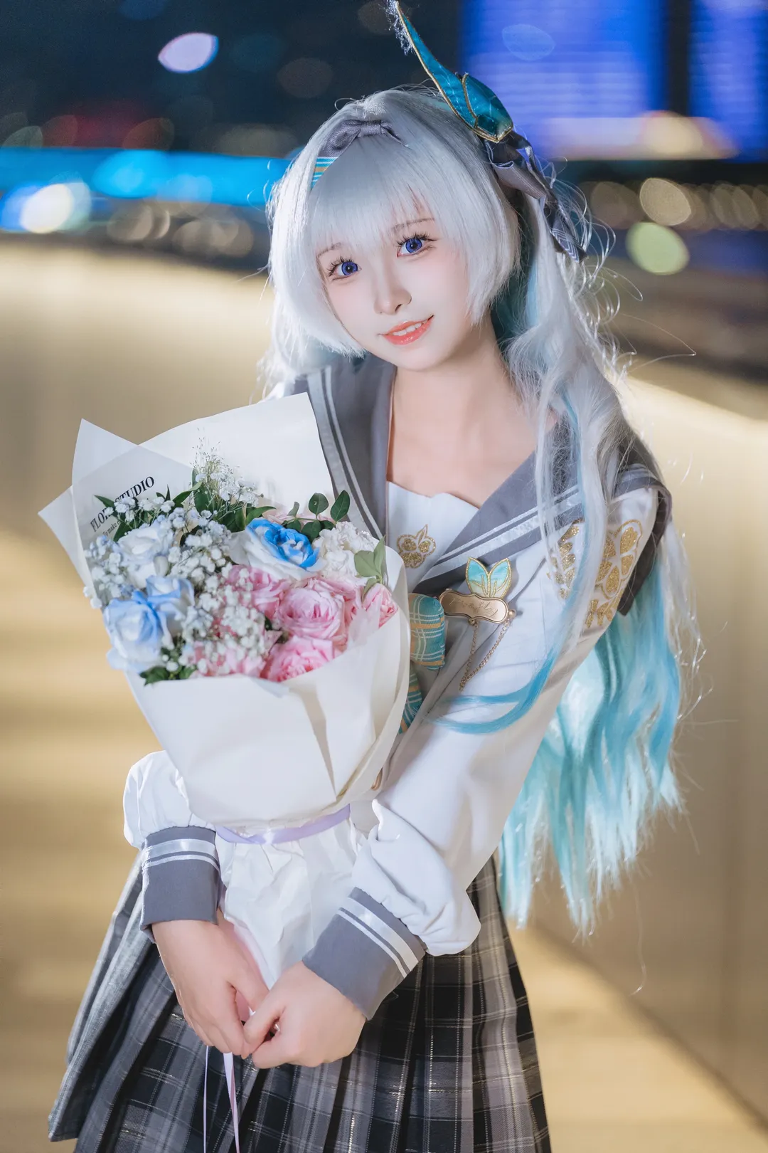 【流萤cos】崩坏星穹铁道 春日夜晚的JK流萤 - 第 2 张