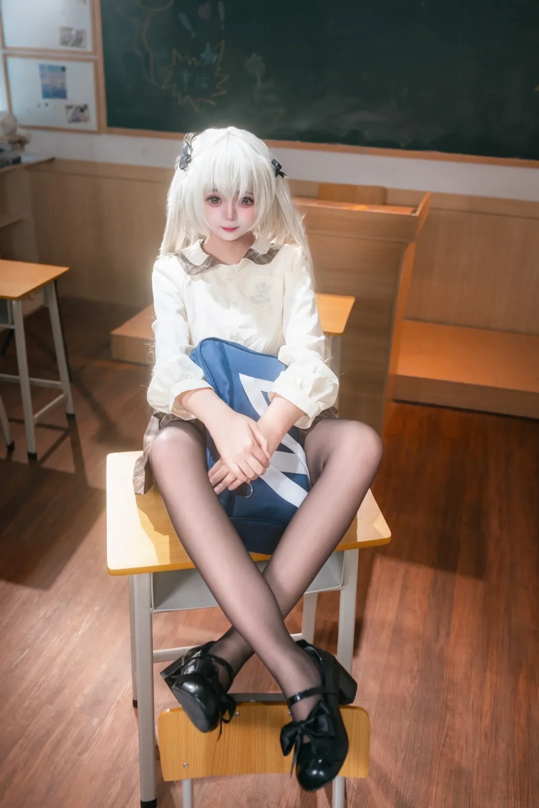 【春日野穹cos】緣之空裡屬於我的靜謐教室時光 - 第 8 張