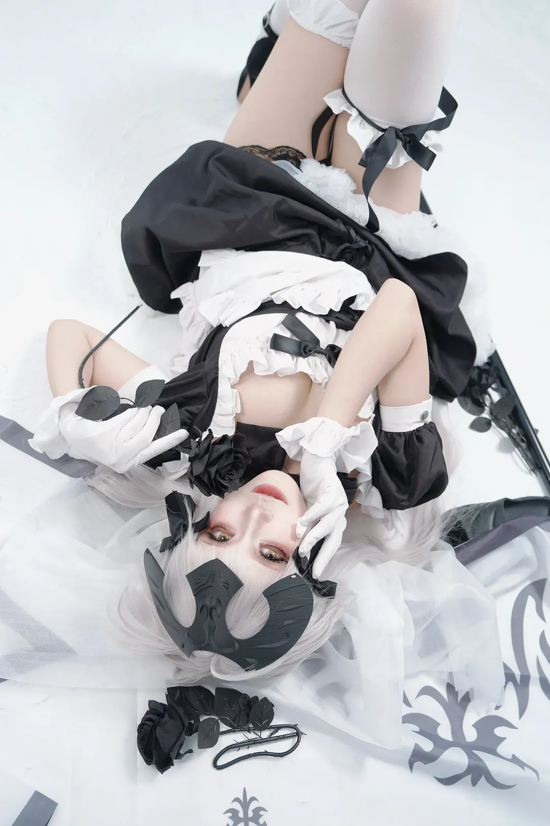 【贞德altercos】漆黒の薔薇的冷艳女仆装还原 - 第 1 张