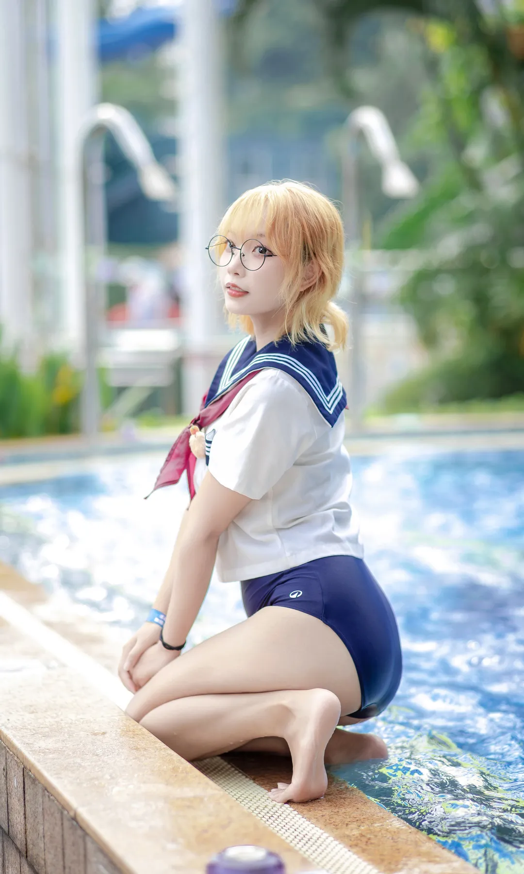 水手服與死庫水的夏日泳池隨拍 - 第 1 張