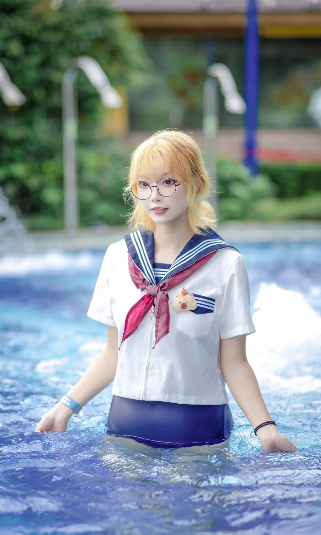 水手服與死庫水的夏日泳池隨拍 - 第 2 張